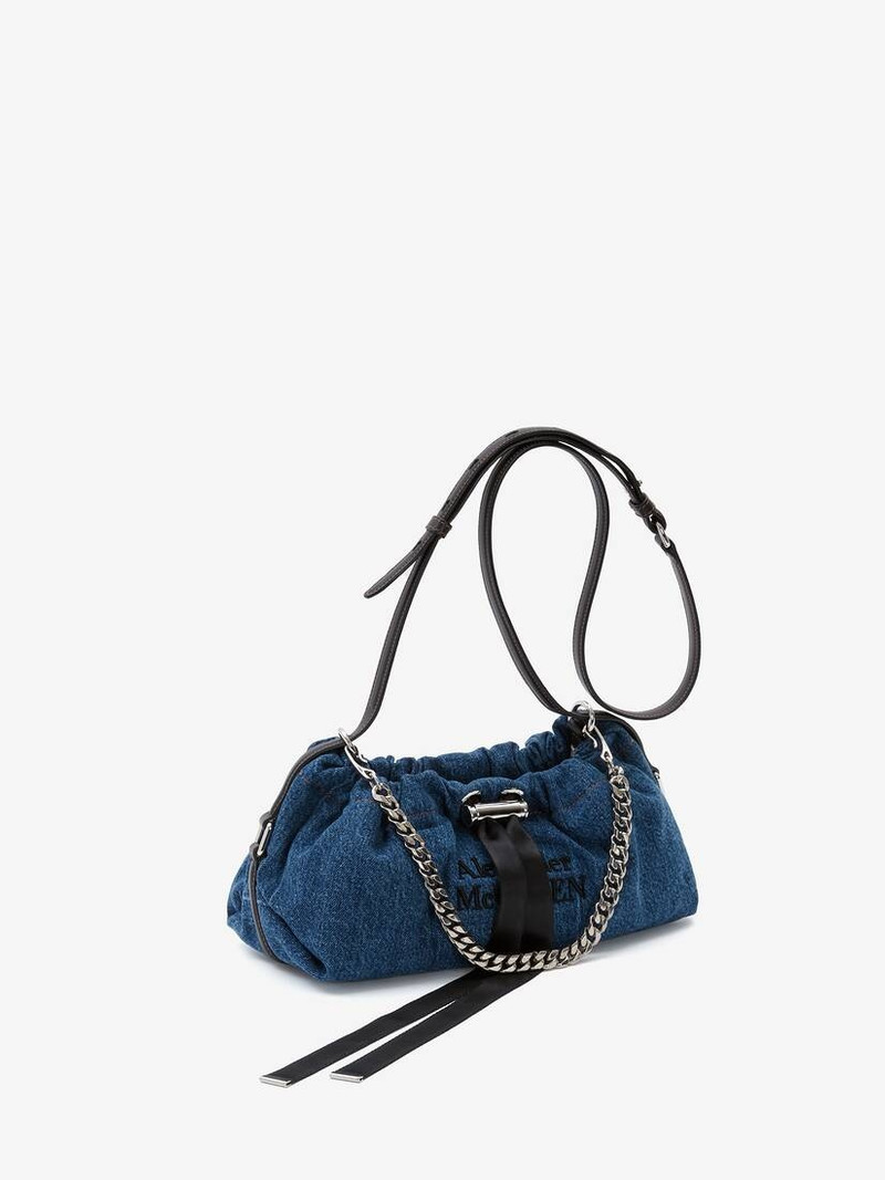 Alexander McQueen The Mini Bundle in Denim outlook