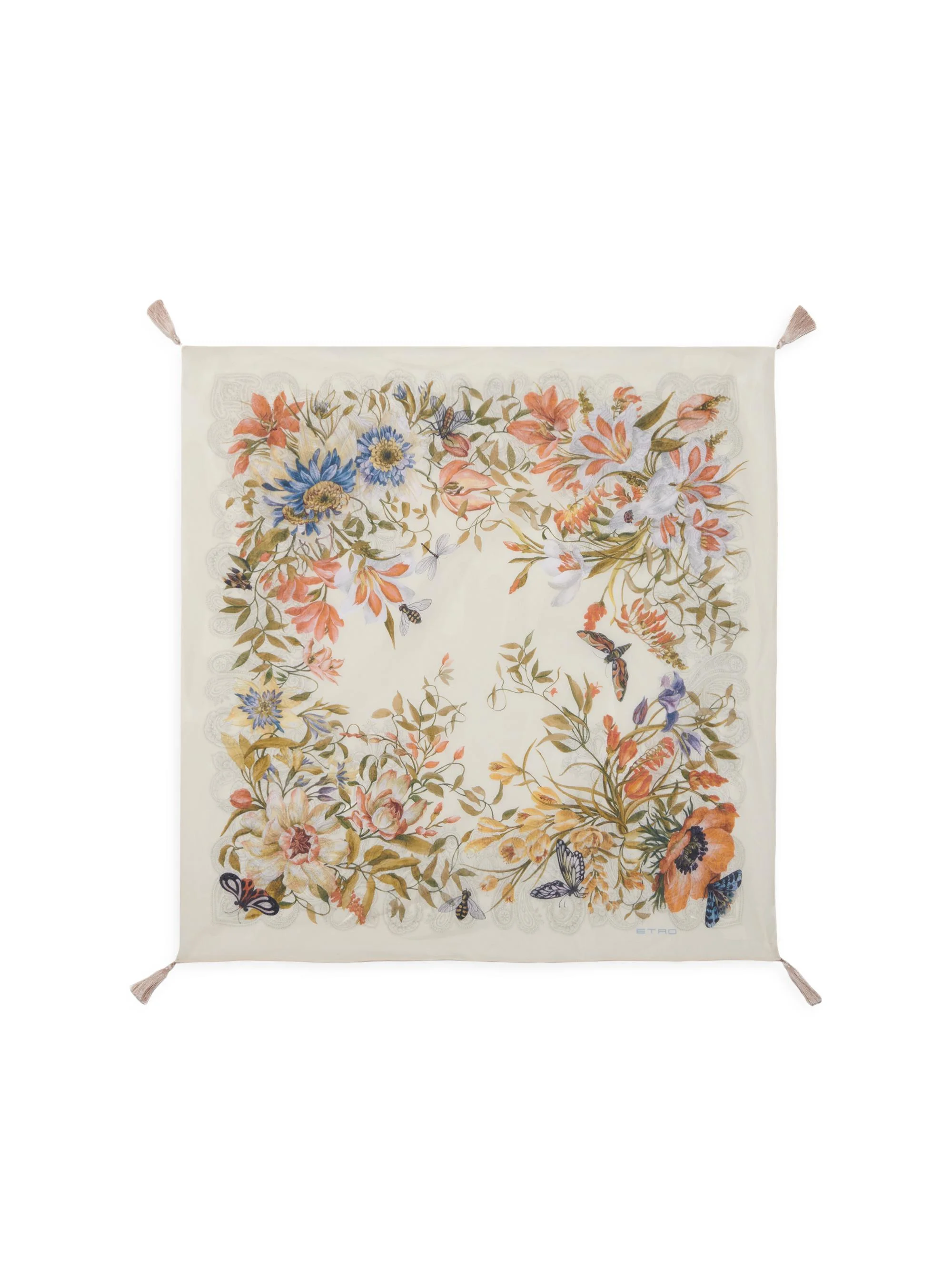 Women's Printed Cotton Scarf - Multi Beige - 1