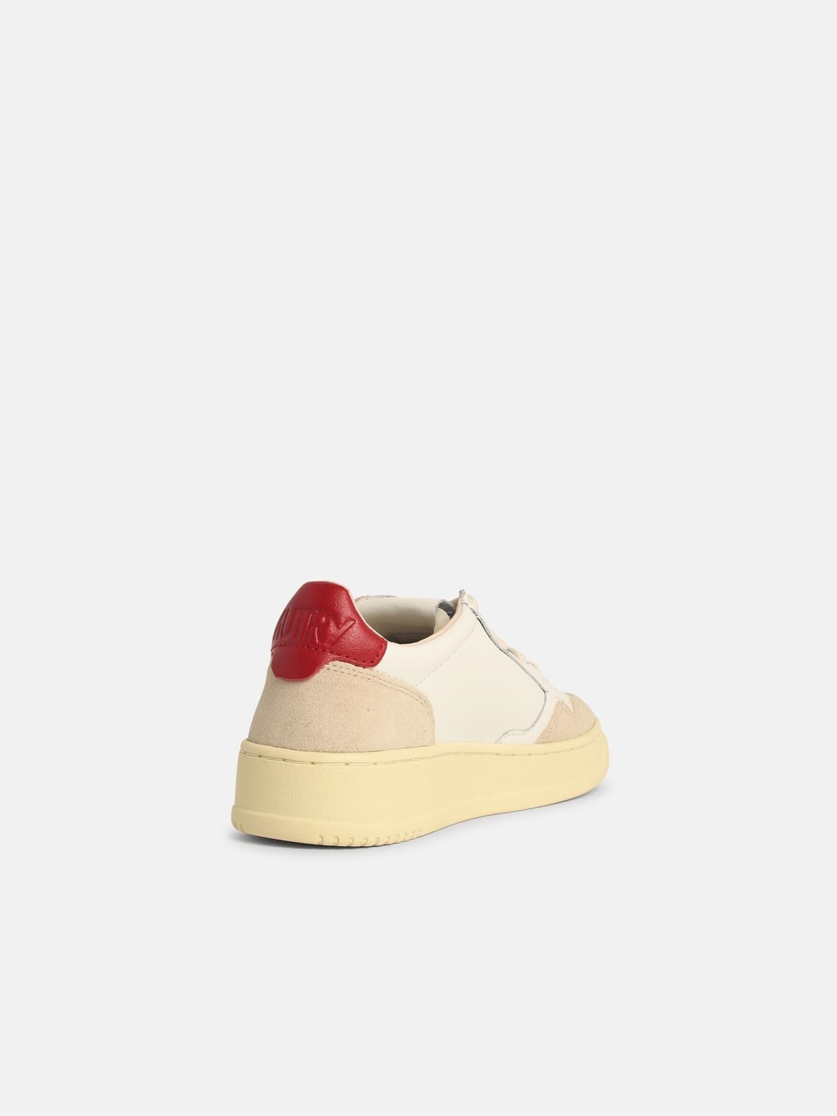 WHITE LEATHER SNEAKERS - 3