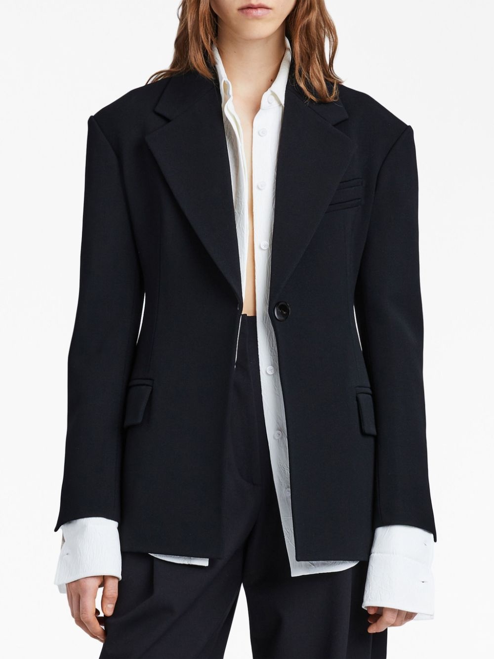 tailored slim-cut blazer - 5