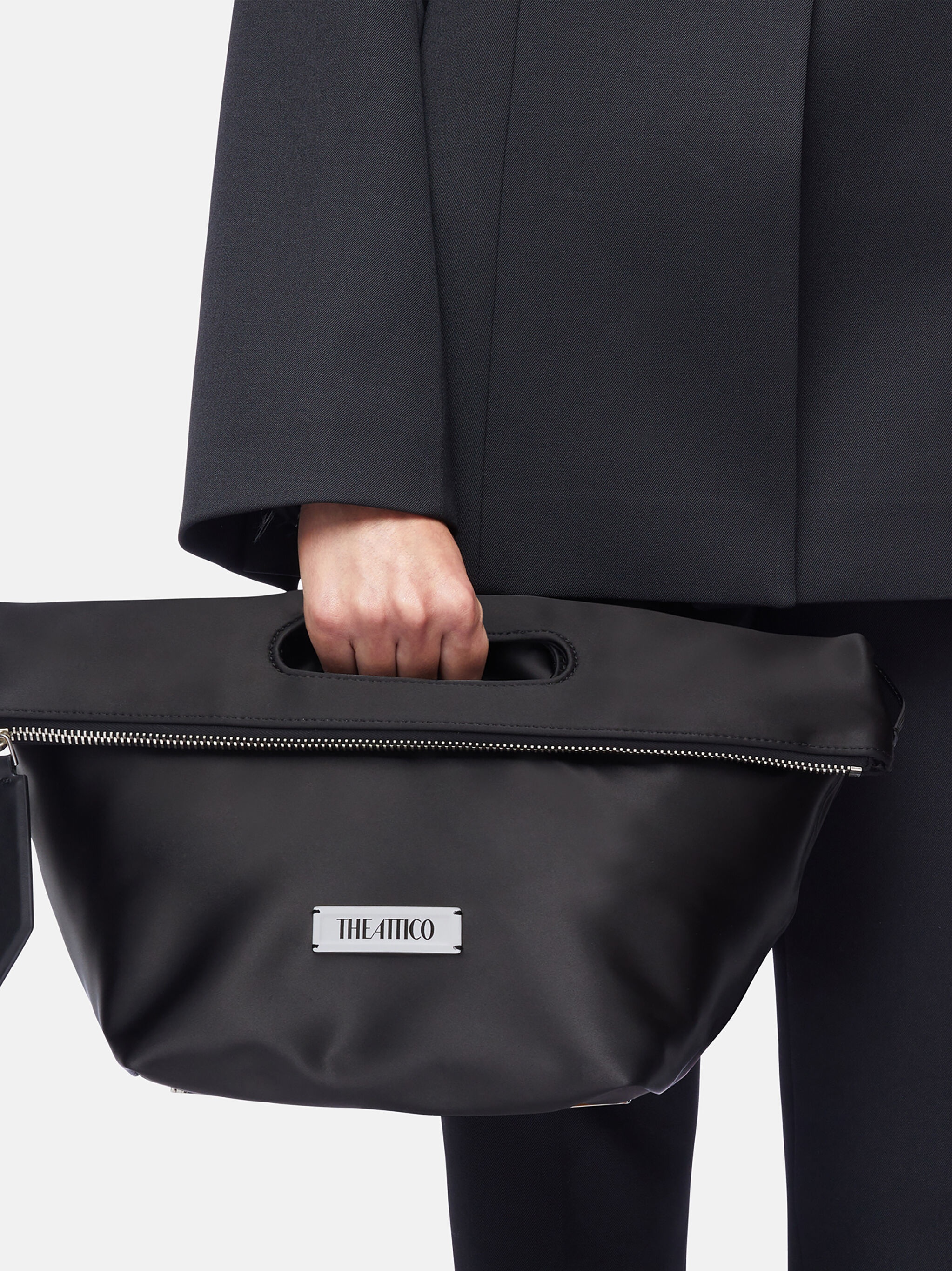 ''VIA DEI GIARDINI 30'' BLACK TOTE BAG - 2