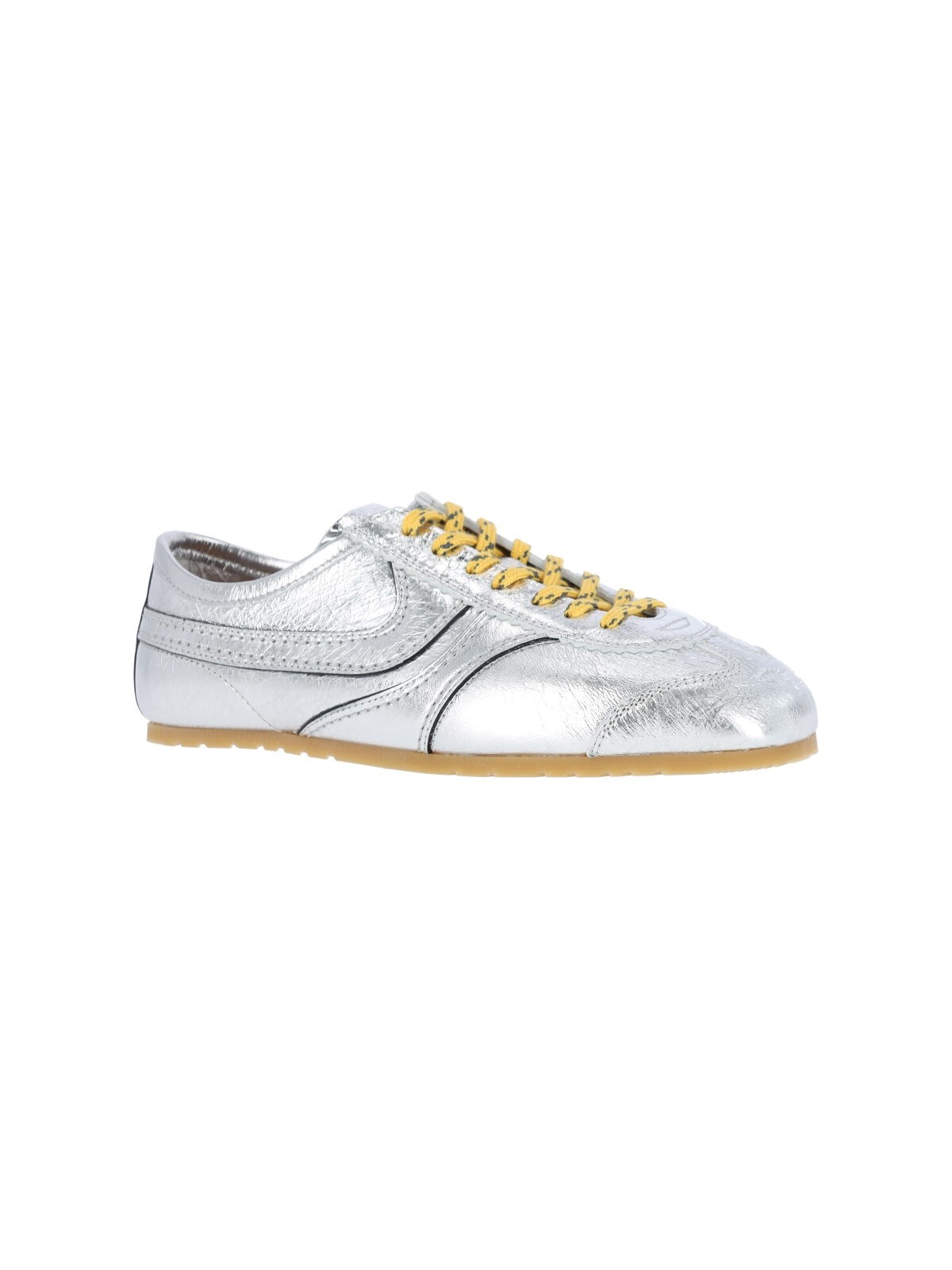 METALLIC LEATHER SNEAKERS - 2