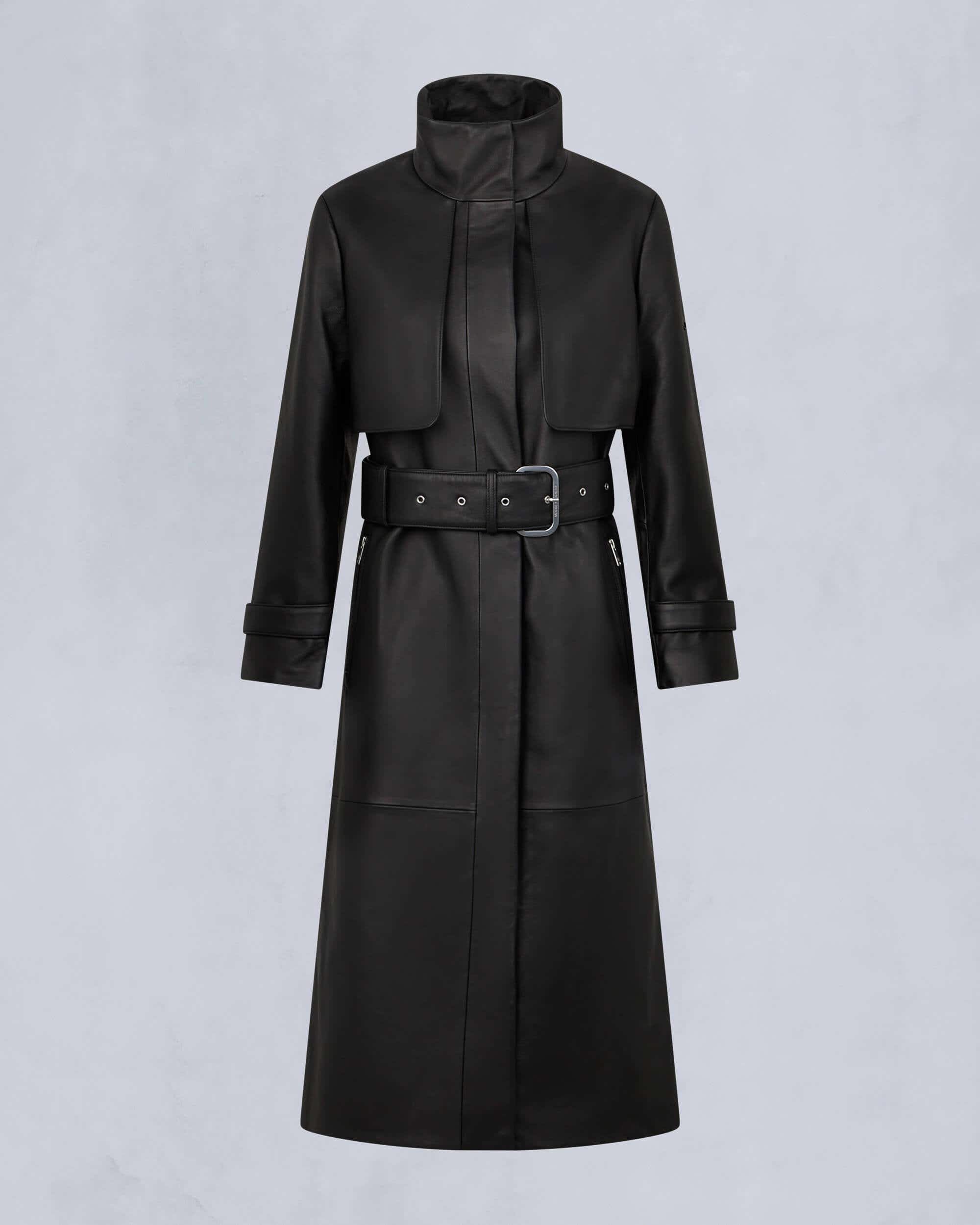 NEBO LEATHER TRENCH - 1