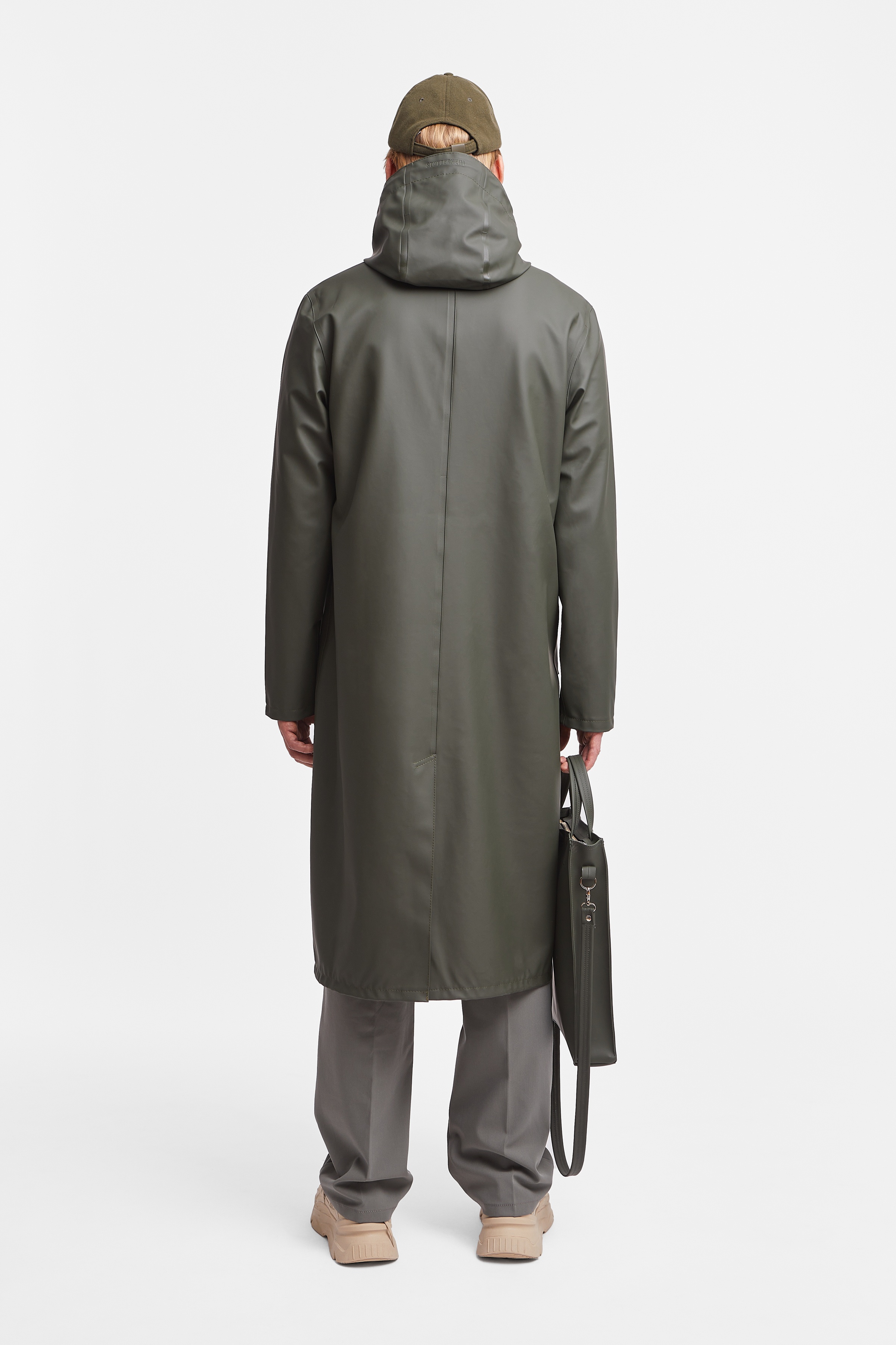 Stockholm Long Raincoat Green - 4
