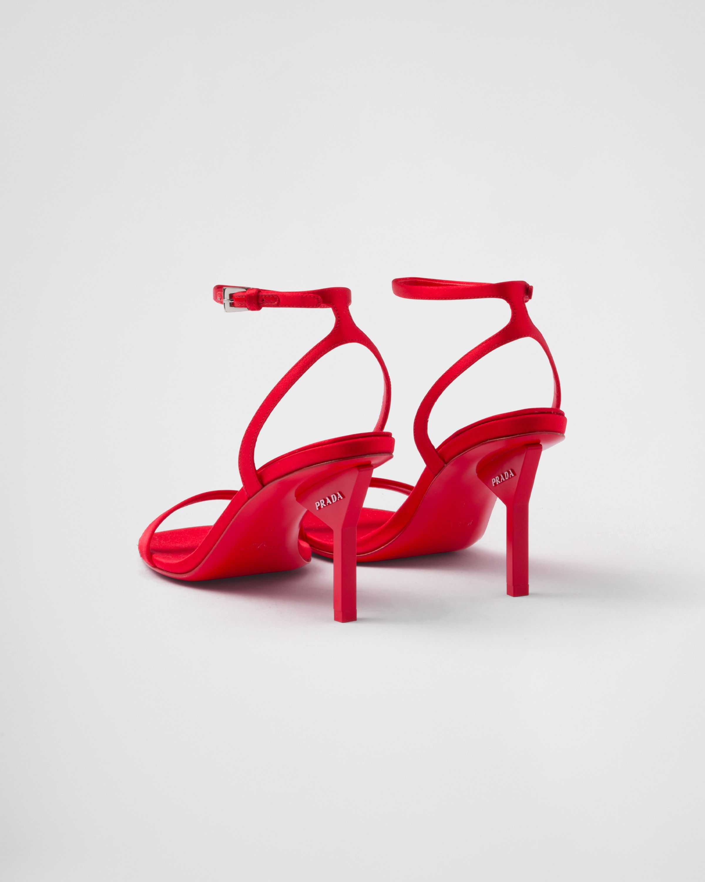 Satin high-heeled sandals - 4