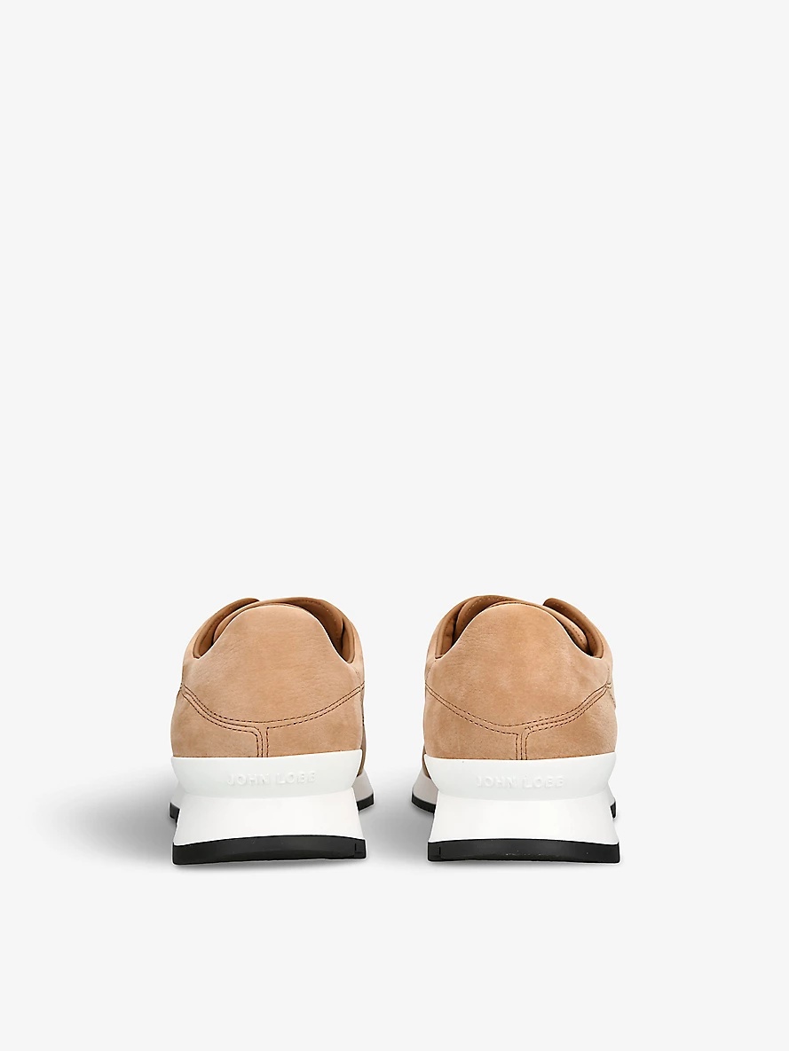 Lift almond-toe suede low-top trainers - 4