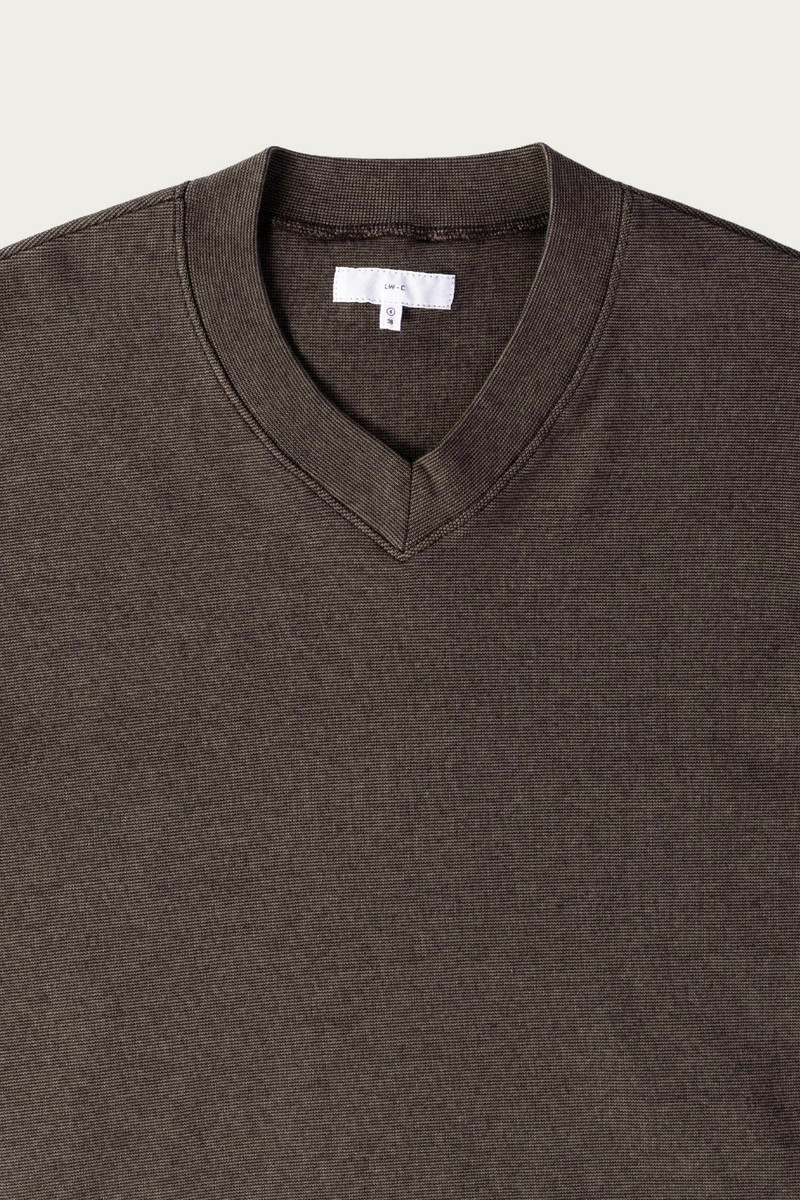 LADY WHITE CO. High V-Neck Tee - Sierra Stripe outlook