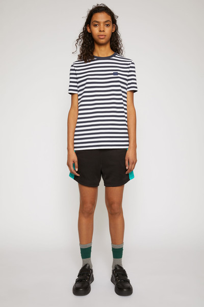 Acne Studios Slim fit striped t-shirt navy blue outlook