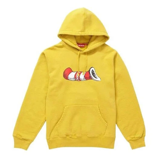 Supreme FW18 Cat in the Hat Hooded Sweatshirt Mustard SUP-FW18-551 - 1