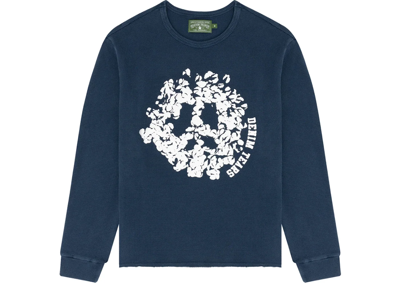 Denim Tears Denim University Thermal L/S Tee Navy - 1