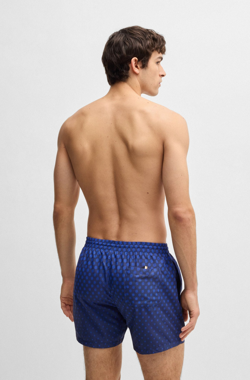 BOSS PRINTED SWIM SHORTS WITH LOGO DETAIL outlook