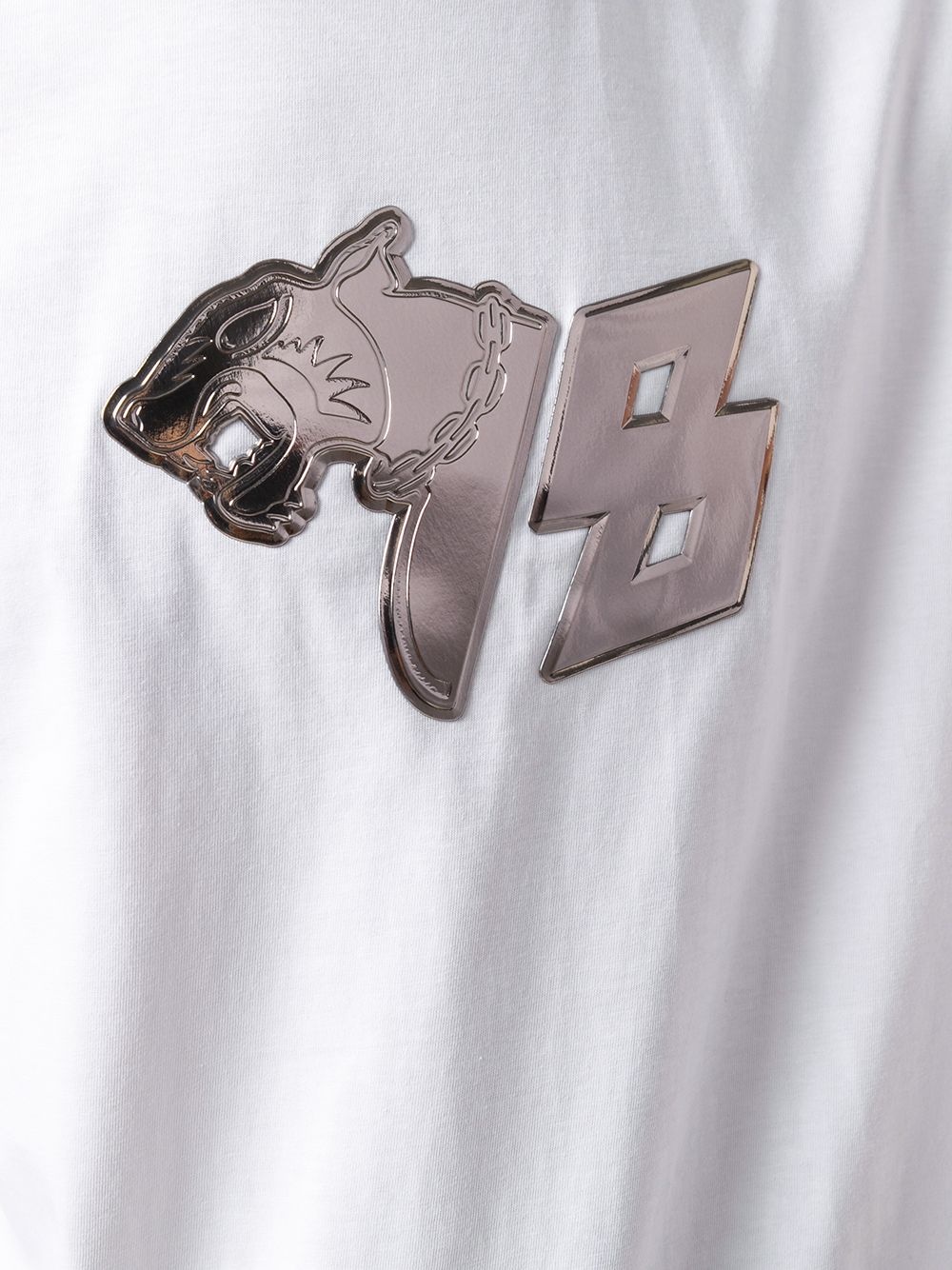 short sleeve embossed logo T-shirt - 5