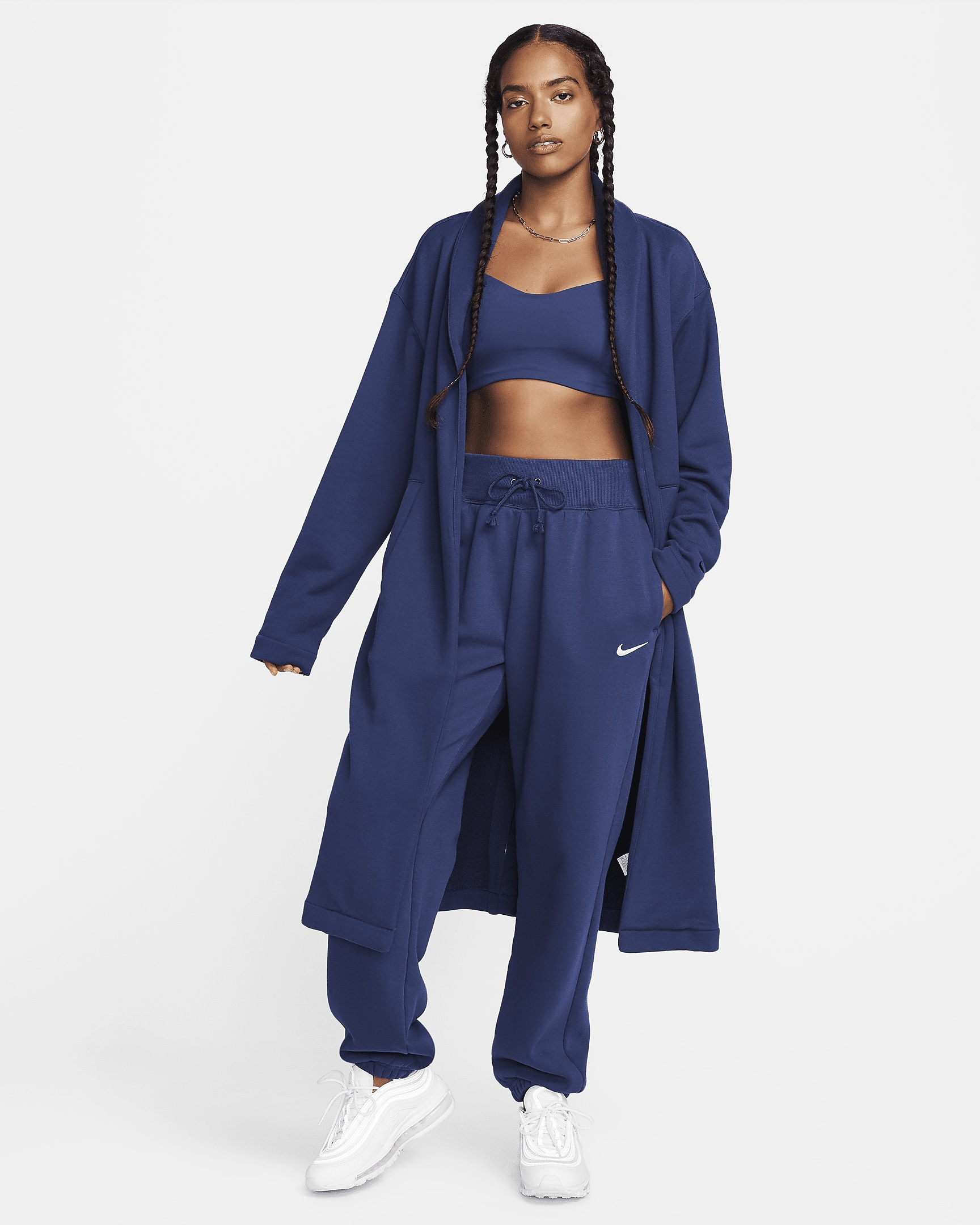 Women's Nike Sportswear Modern Fleece Oversized French Terry Duster - 6