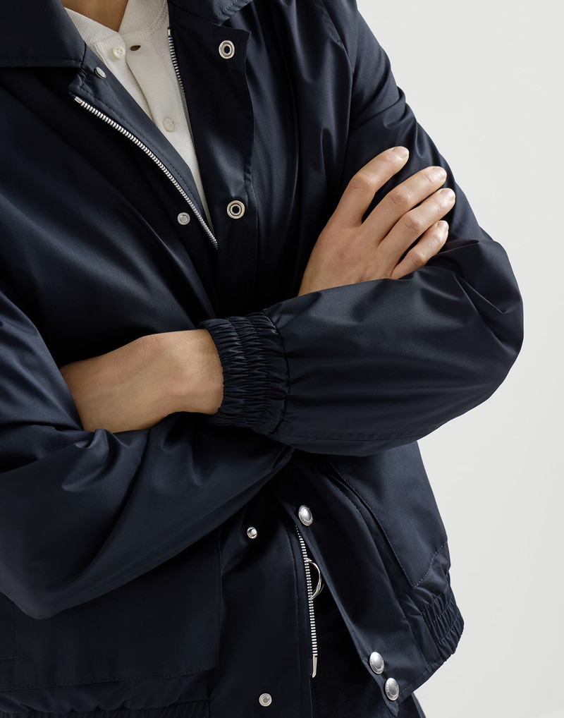 Bonded silk and virgin wool outerwear jacket 4
