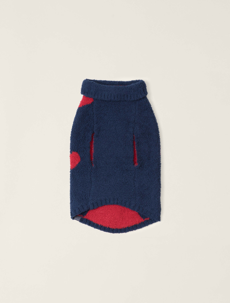 Barefoot Dreams CozyChic® Heart Print Pet Sweater outlook
