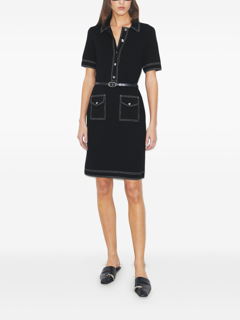 TORY BURCH topstitch mini dress outlook