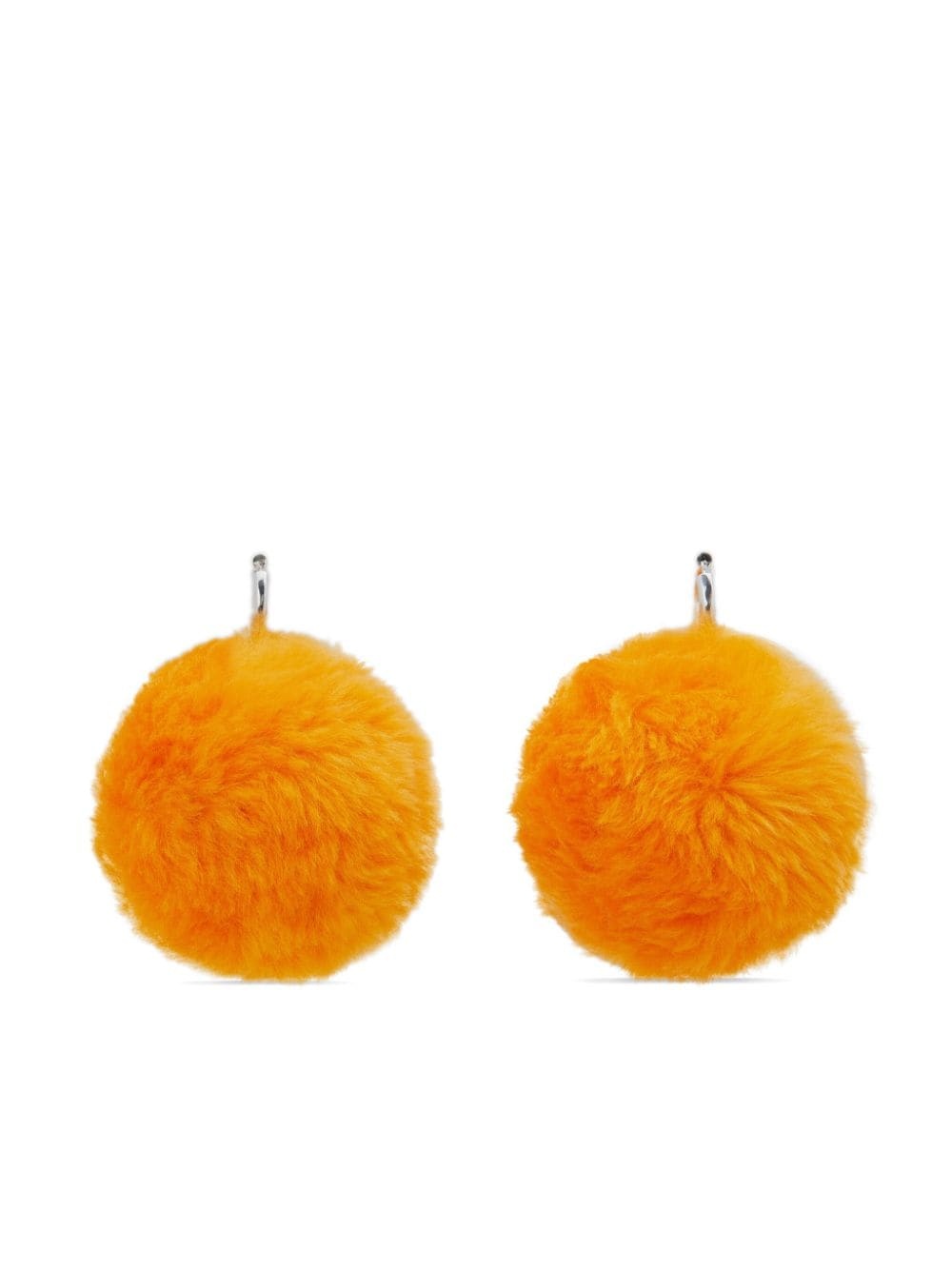 pom-pom drop earrings - 2