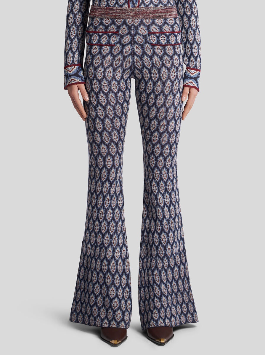【送料&関税込】Etro Knitted Trousers Etro KNIT JACQUARD TROUSERS | REVERSIBLE