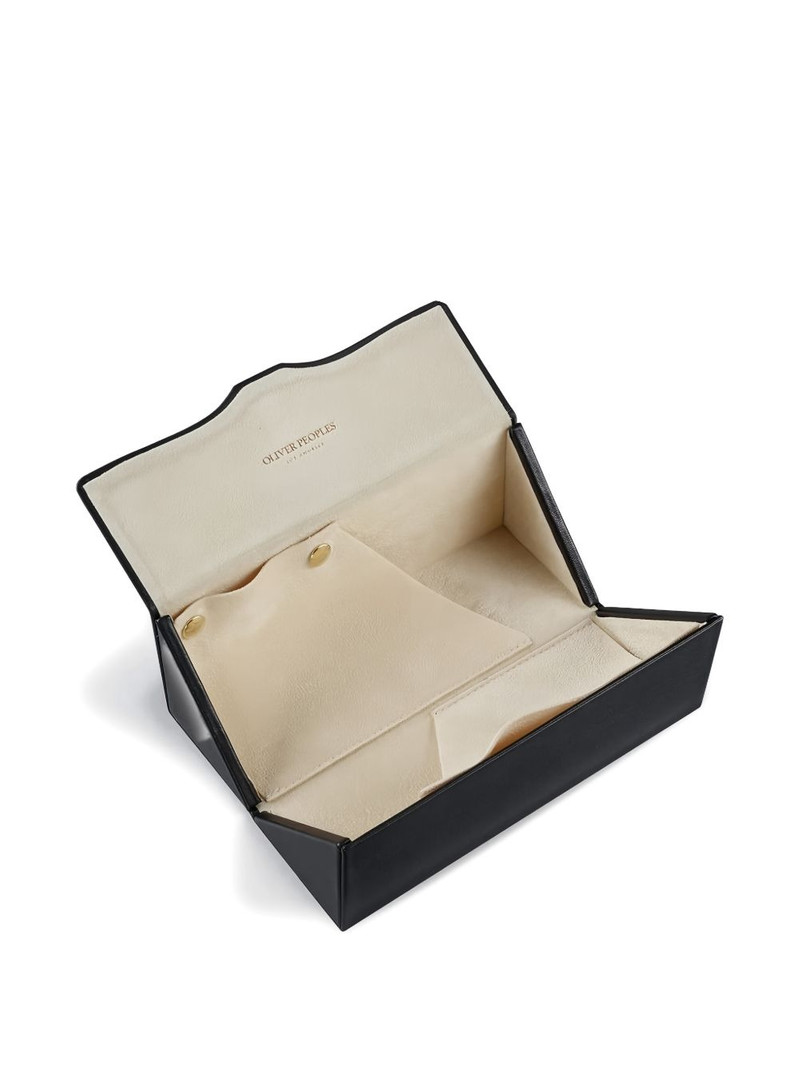 Oliver Peoples two frame leather case outlook