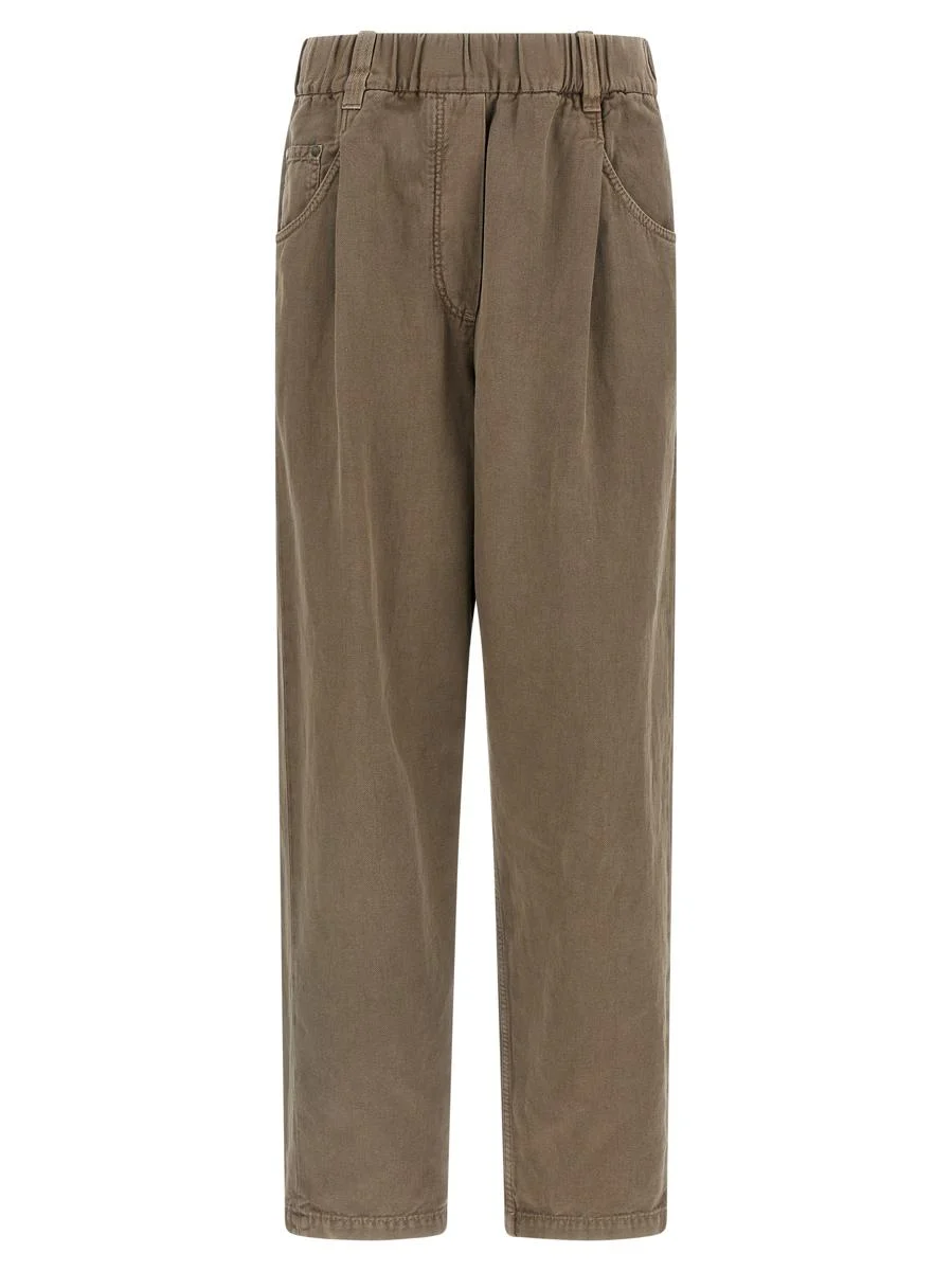 Brunello Cucinelli Cotton Trousers - 1