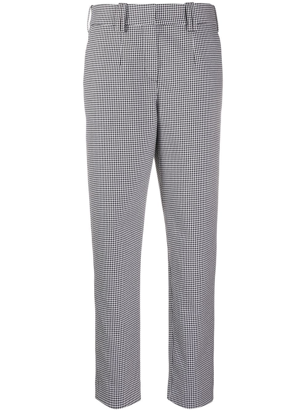 houndstooth carrot-fit trousers - 1