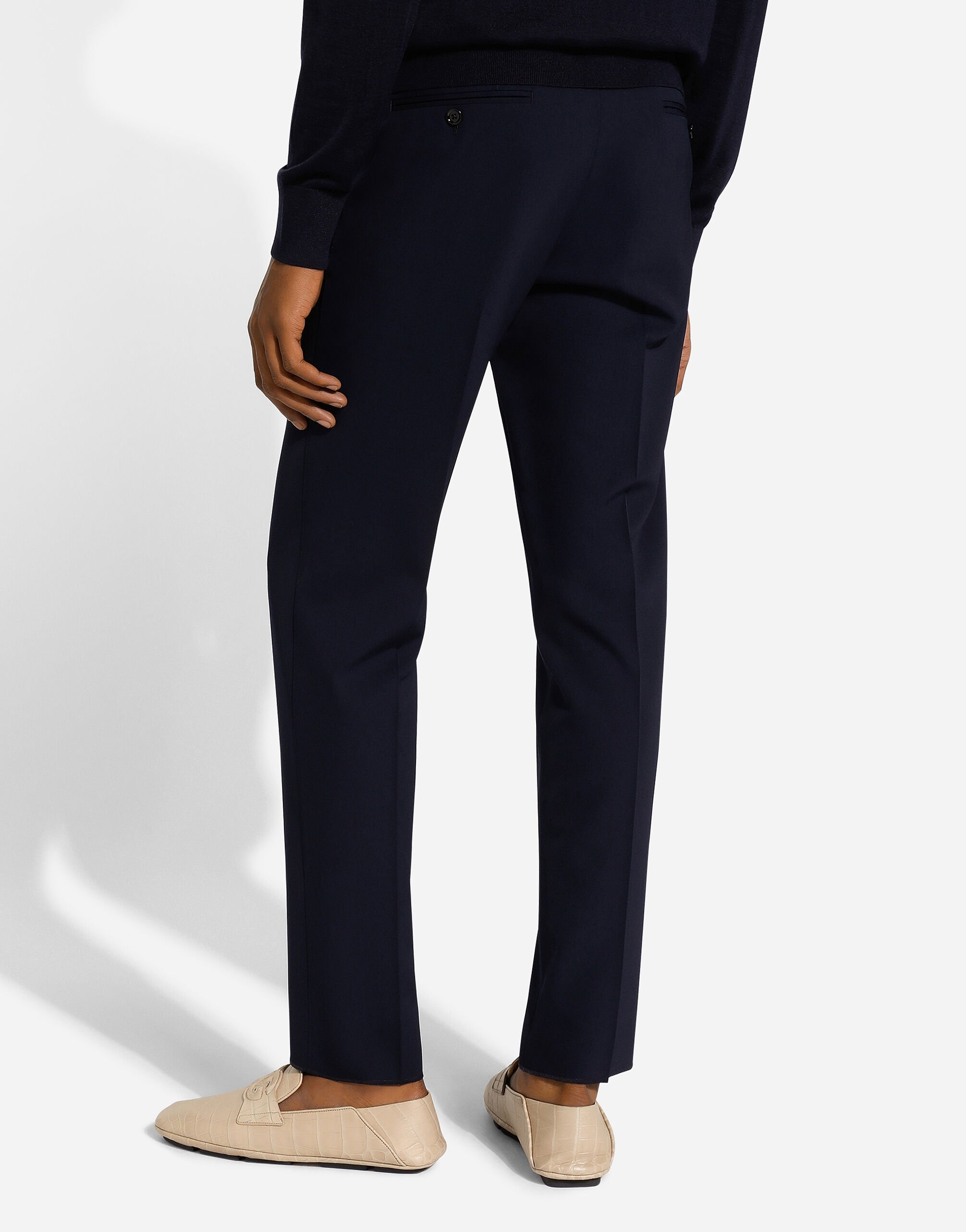 Tailored stretch twill pants - 4
