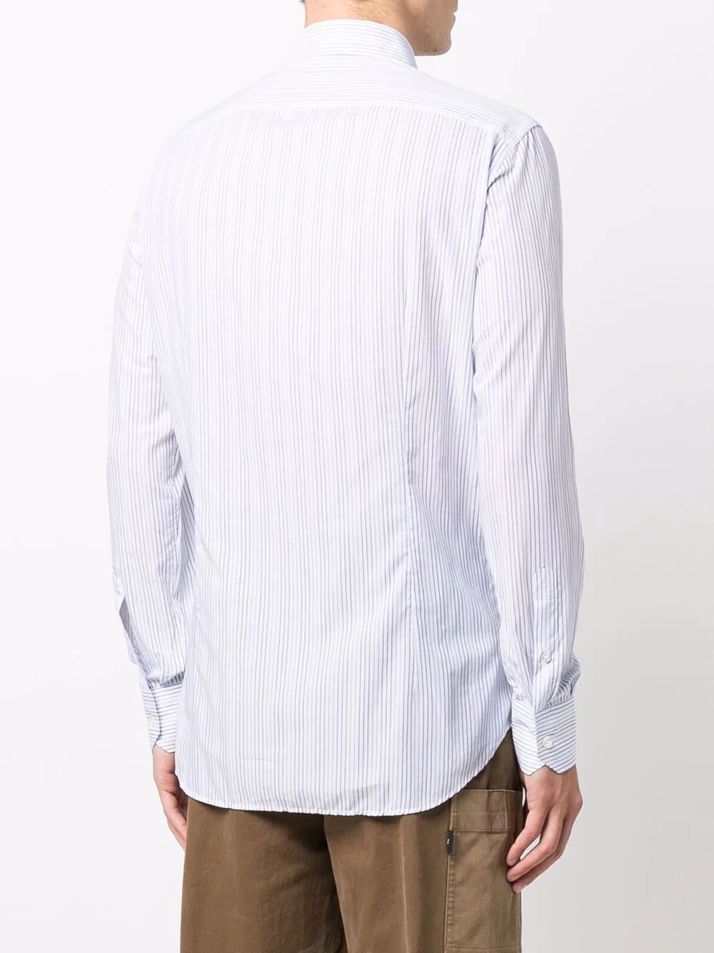 pinstripe long-sleeve shirt - 4