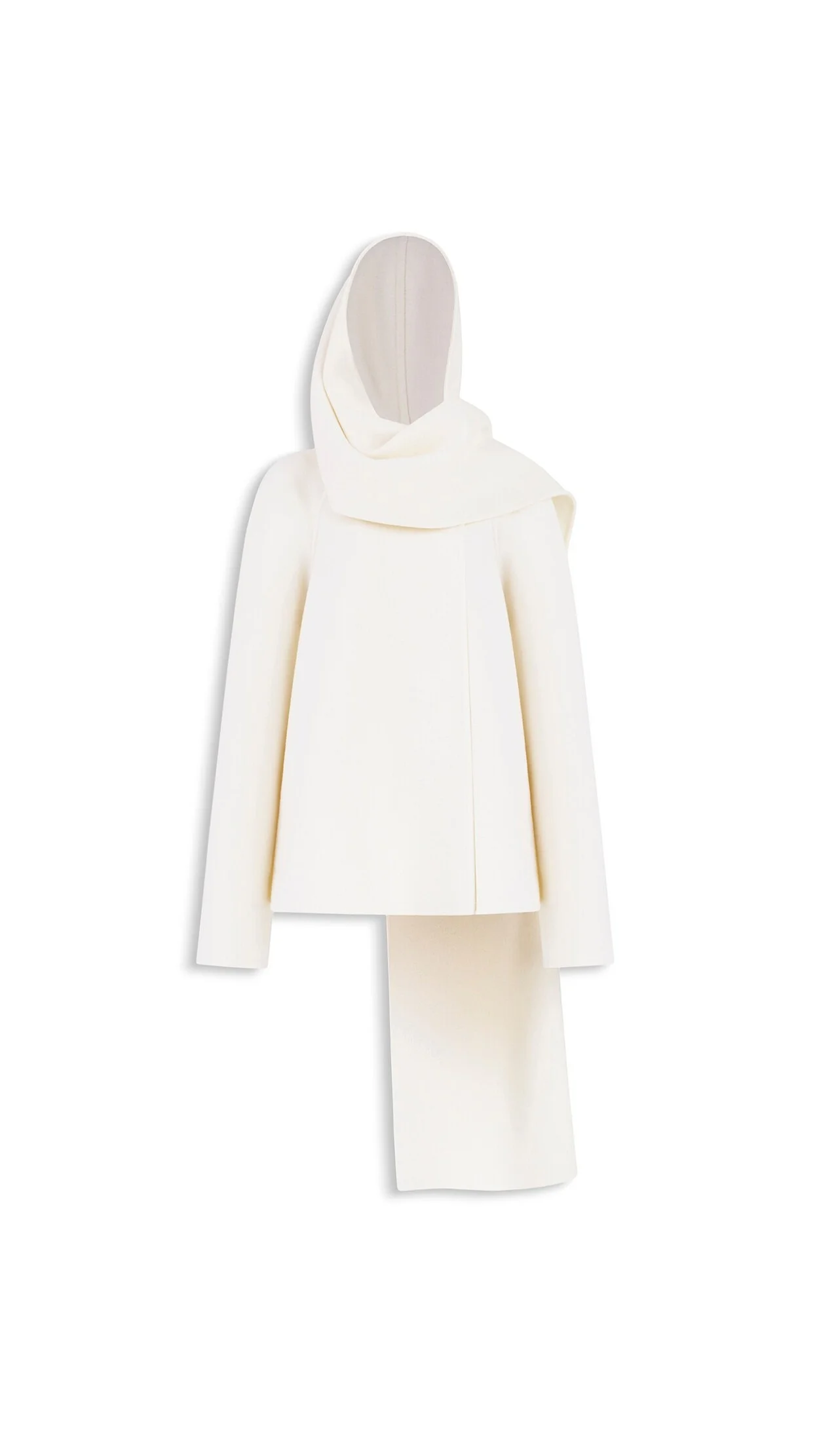 WOOL SCARF COAT - 1