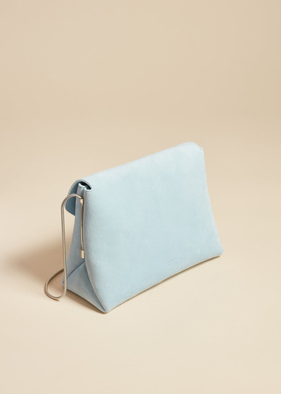 KHAITE The Bobbi Bag in Baby Blue Suede outlook