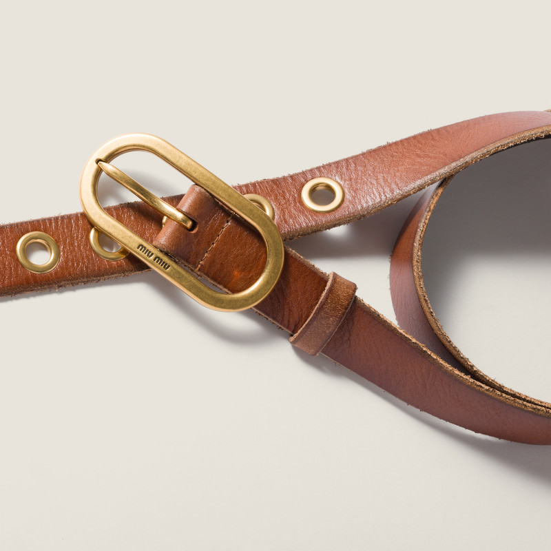 Miu Miu Leather belt outlook