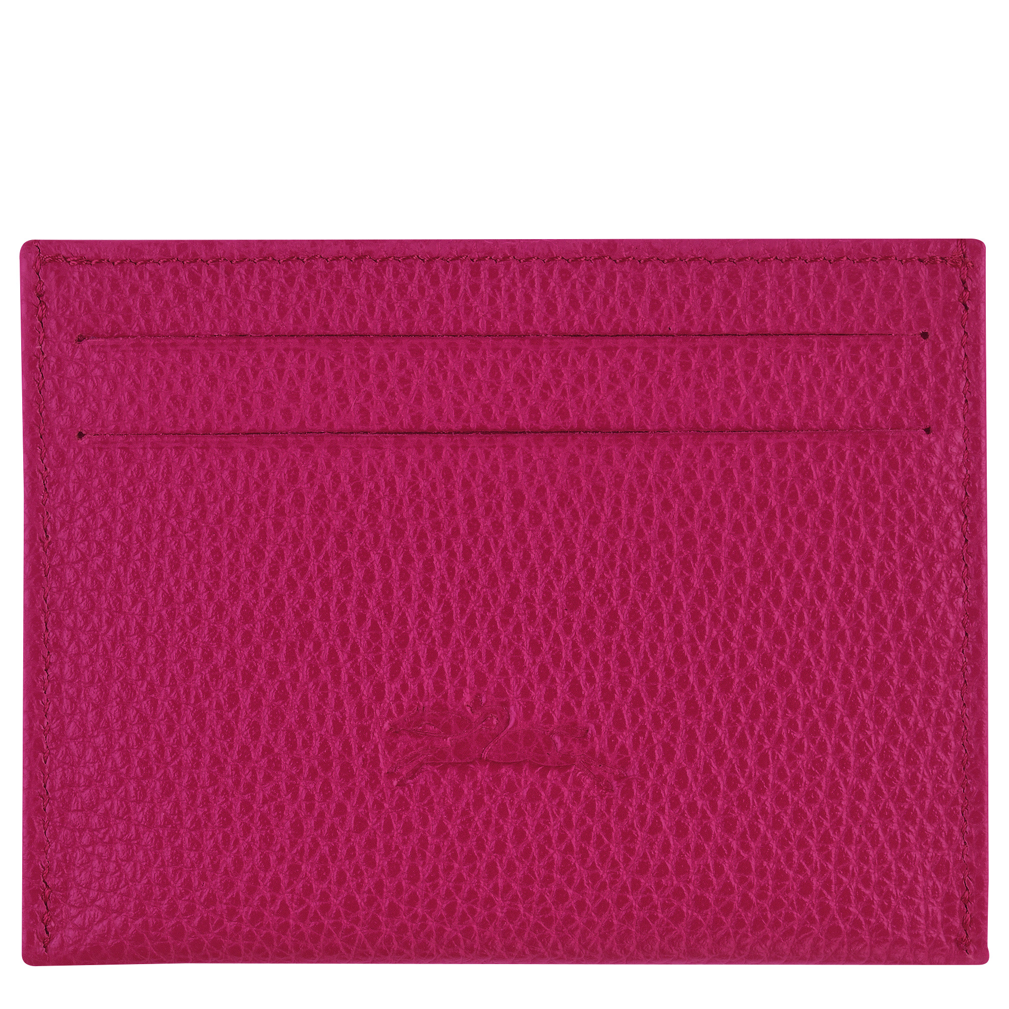 Le Foulonné Cardholder Beetroot - Leather - 2