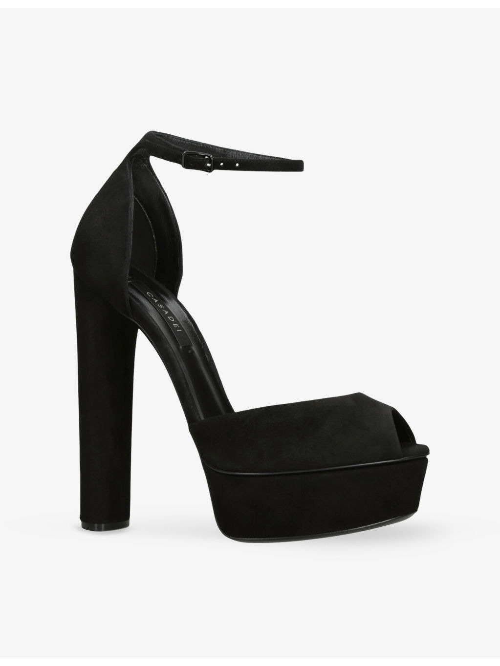 Flora 140 Platform Peep Suede Pumps - 3