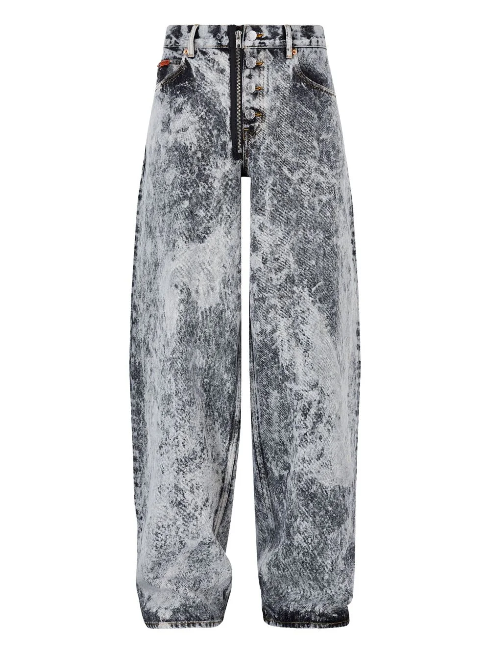 acid-wash zip-fly jeans - 1