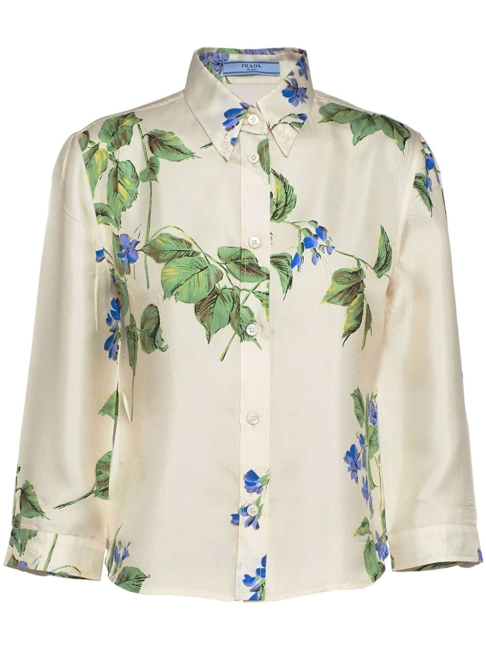 floral-print shirt - 1