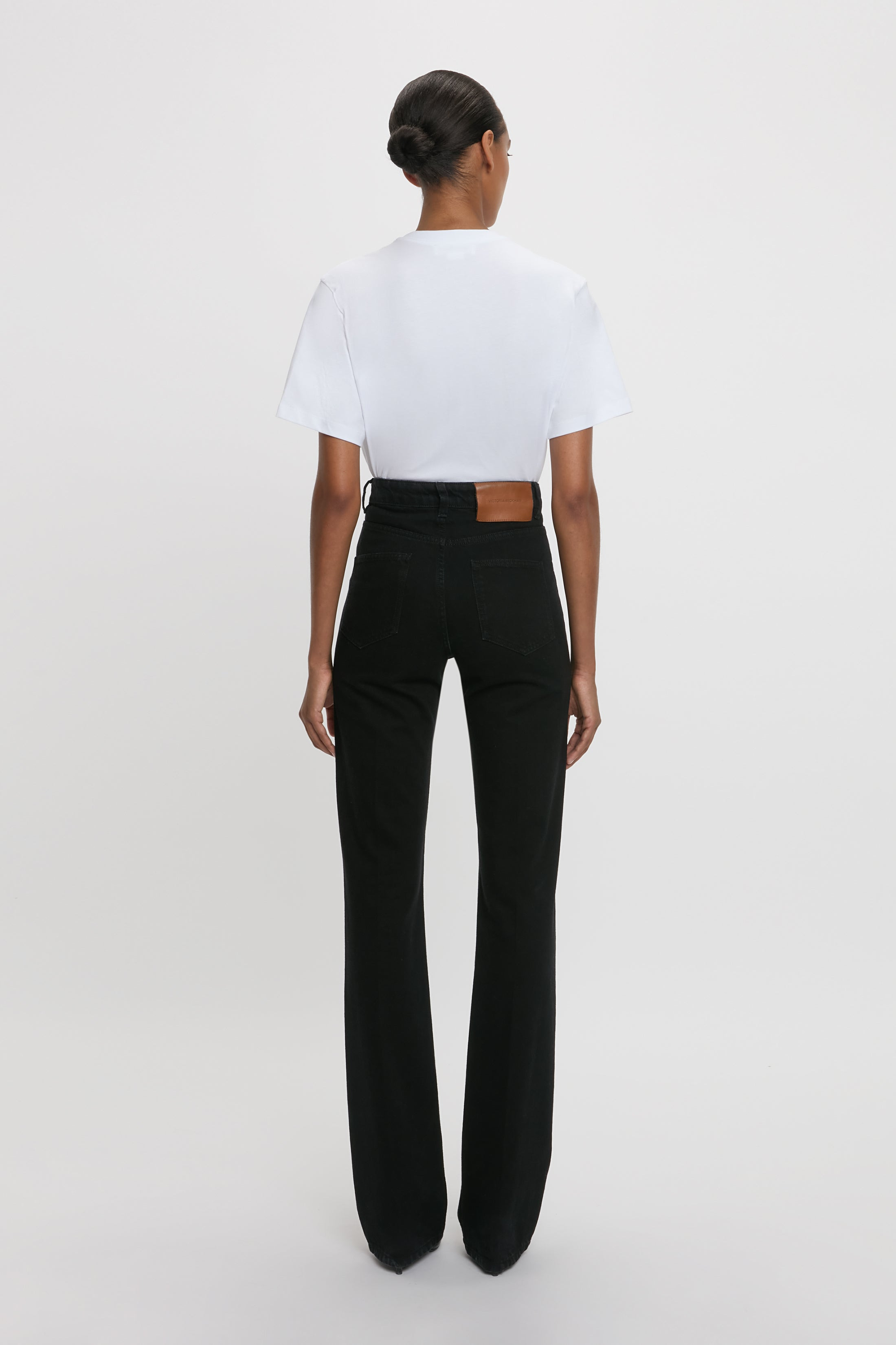 Julia High Waisted Stretch Jean In Washed Black - 5