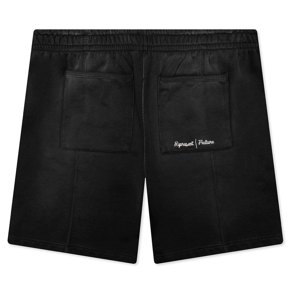 FEATURE X REPRESENT SWEAT SHORTS - STAINED BLACK - 2
