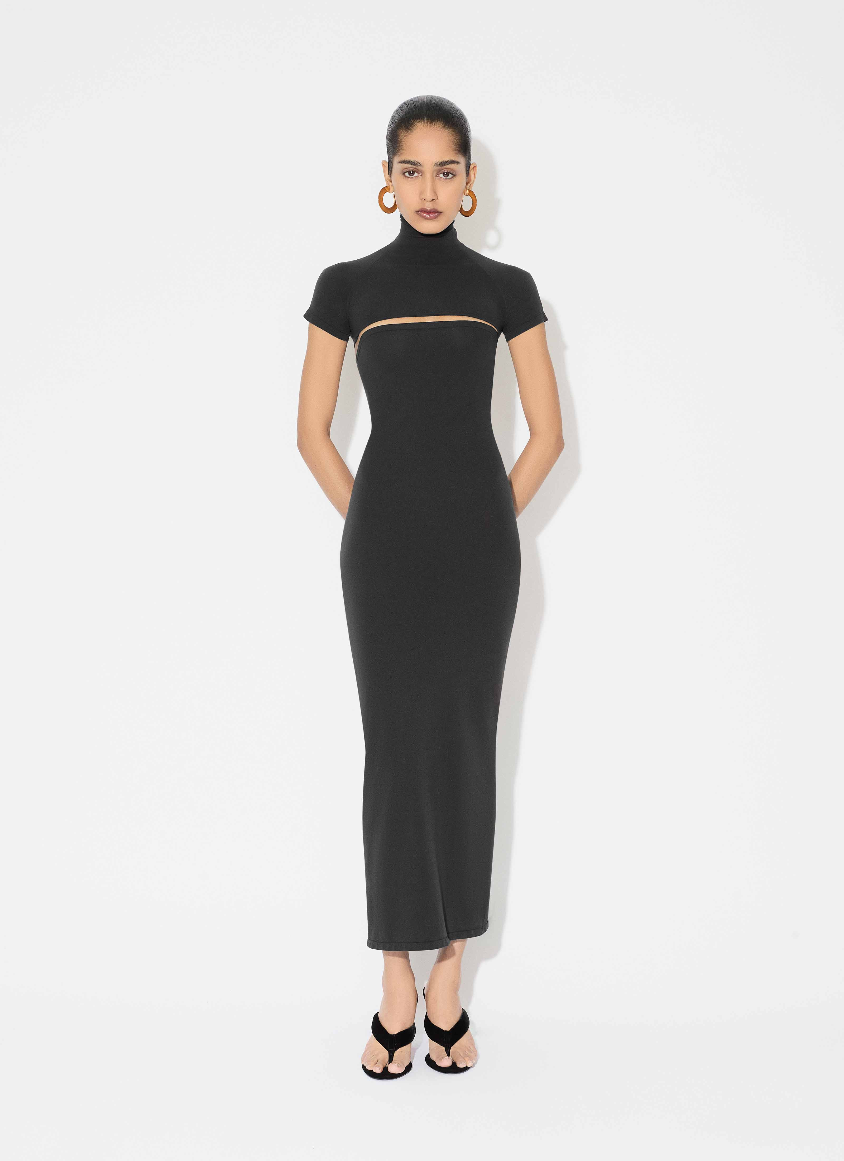SECOND-SKIN KNIT CUT-OUT DRESS - 2