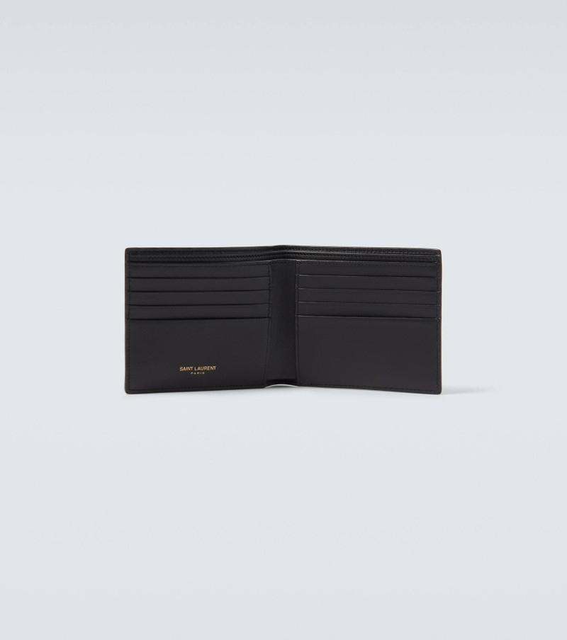 SAINT LAURENT Croc-effect leather wallet outlook