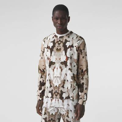 Burberry Camouflage Print Cotton Sweatshirt outlook