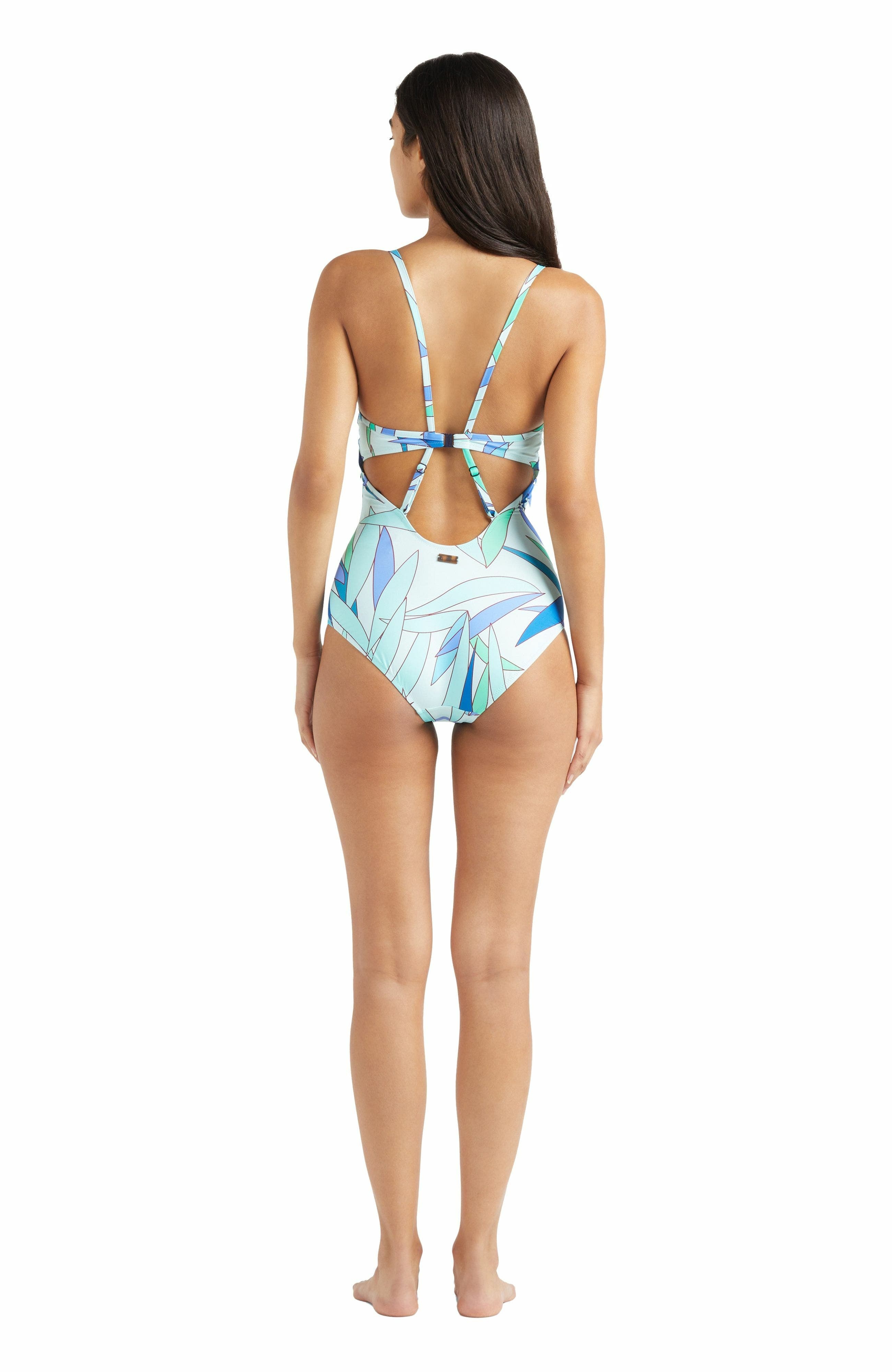 Vilebrequin Women's Madrague Crossed Back Straps One-Piece Swimsuit in Thalassa at Nordstrom - 4