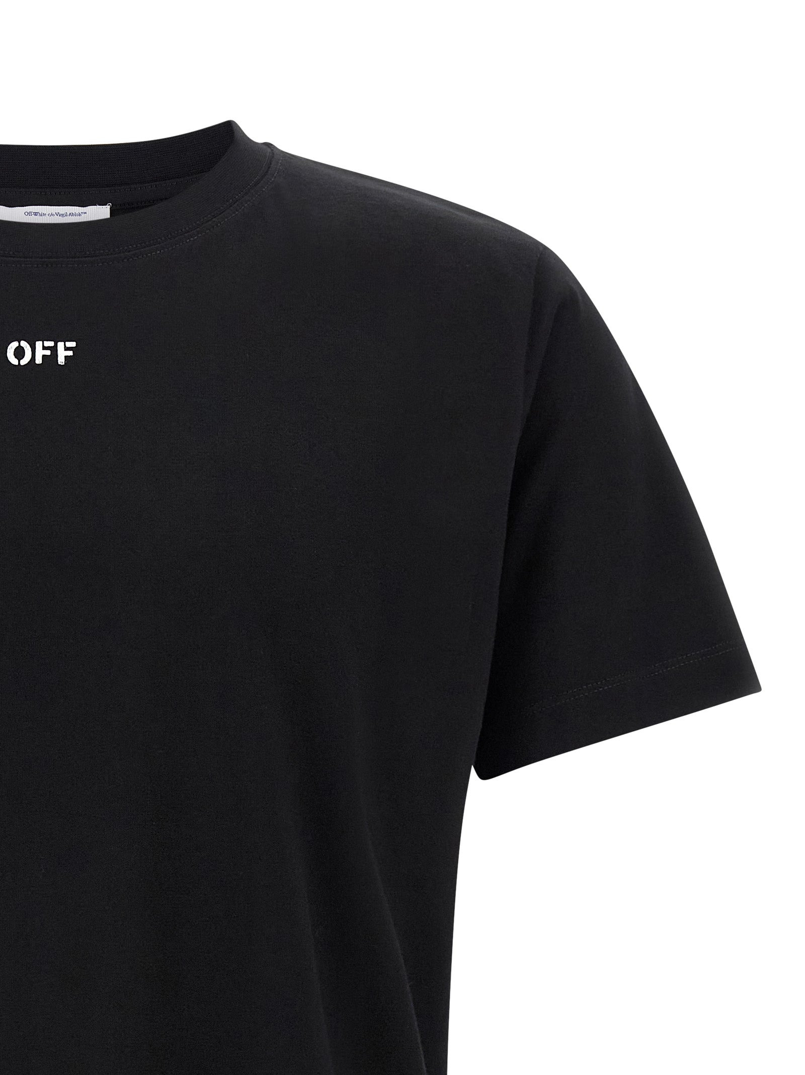 Brush Arrow T-Shirt White/Black - 3