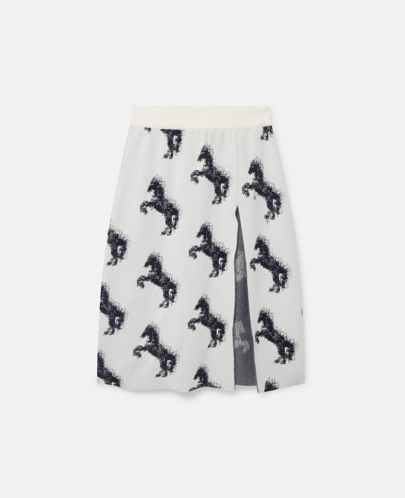 Pixel Horse Jacquard Skirt 1