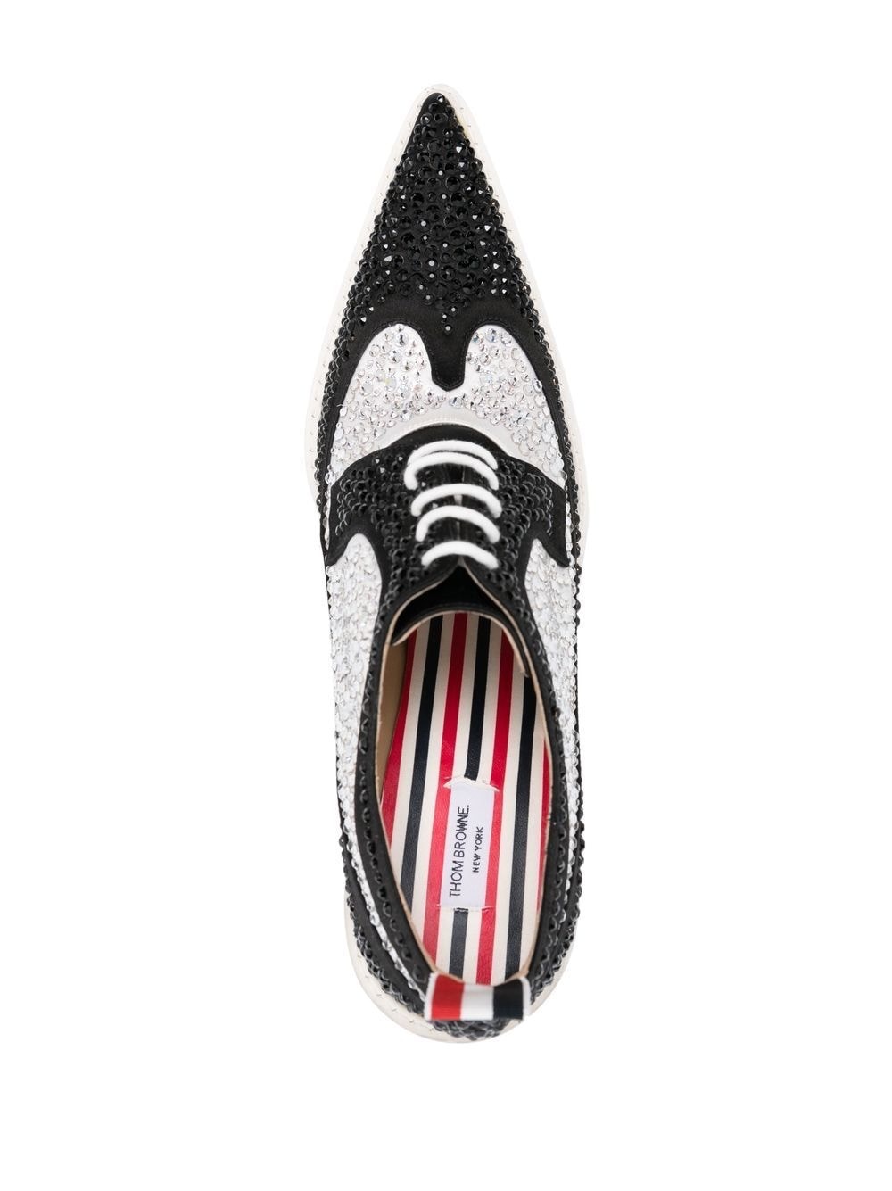 crystal-embellished 105mm derby shoes - 4