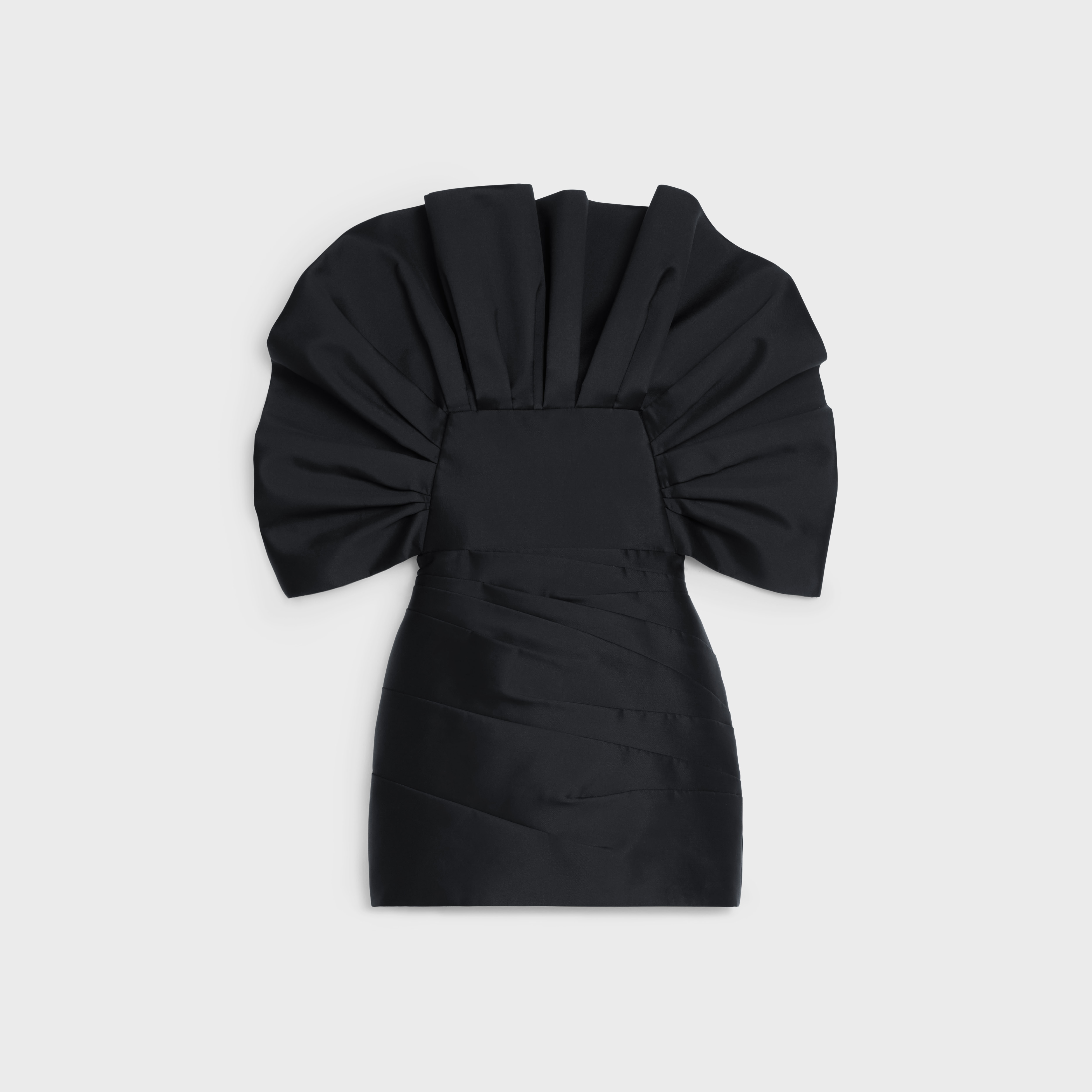 Bustier dress with ruffles in Tokyo Silk - 1