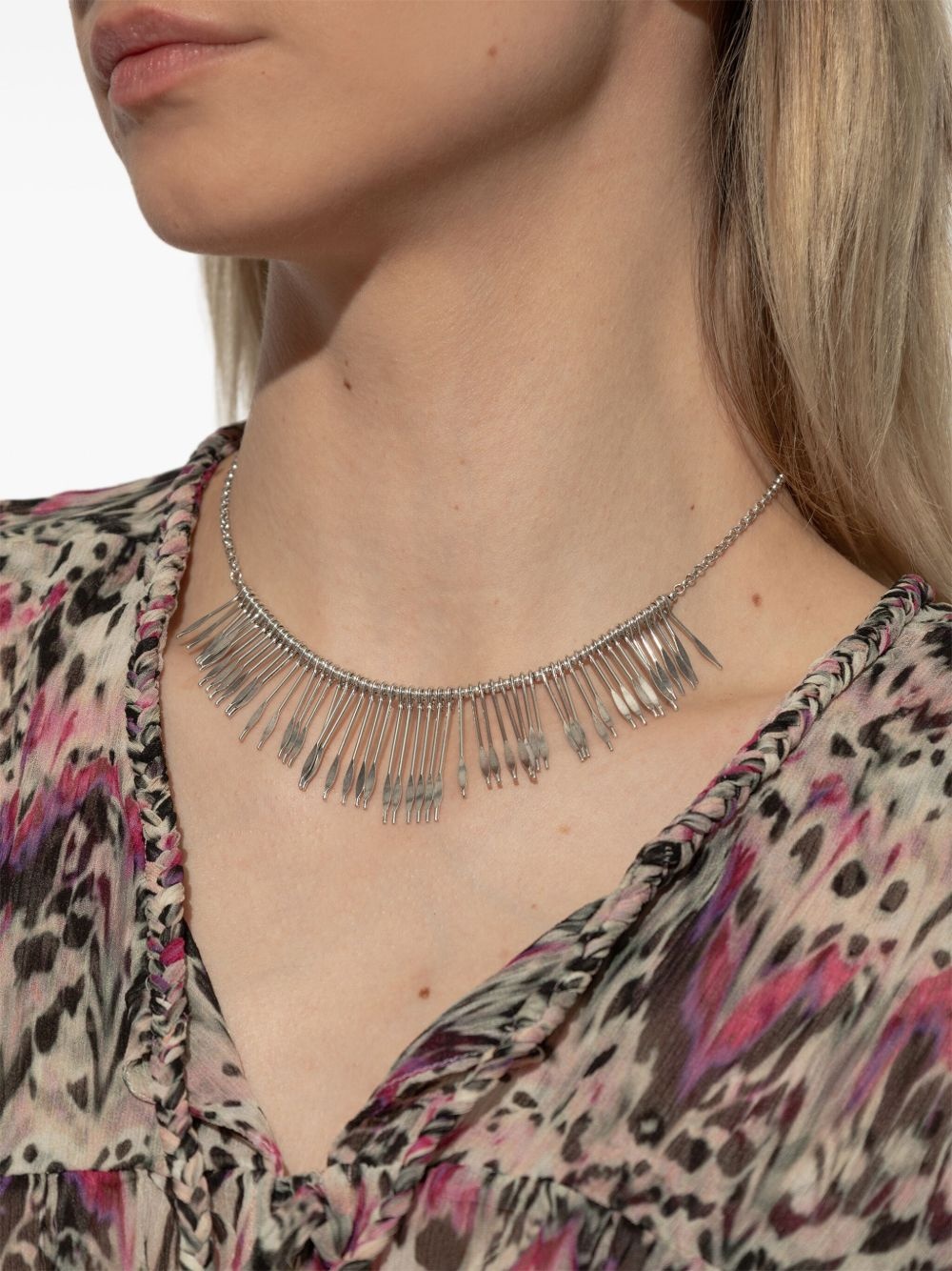 metallic necklace - 2