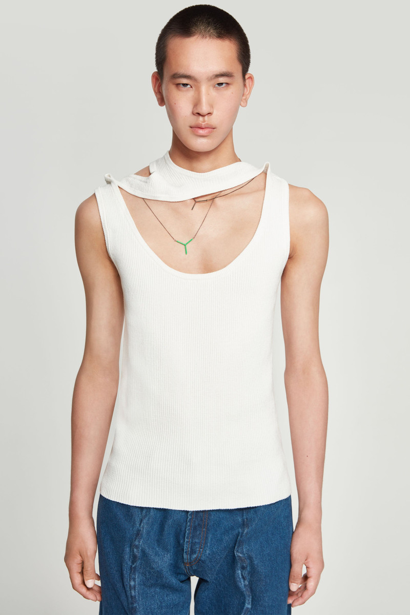 Classic Triple Collar Knit Tank Top 3