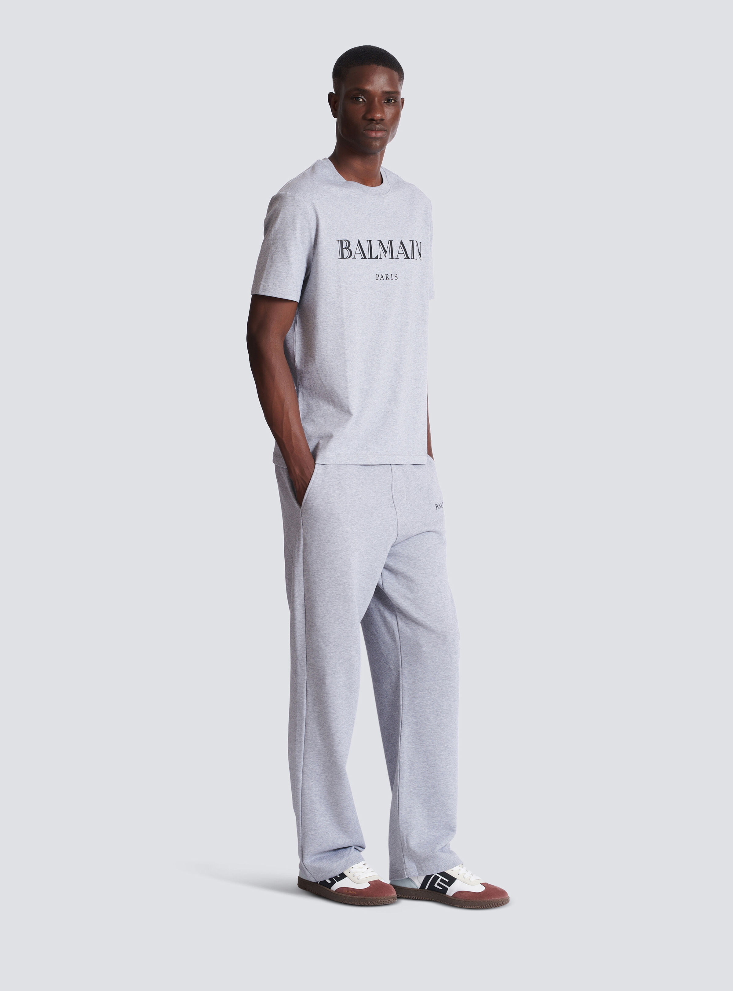 T-shirt with Balmain print - 3