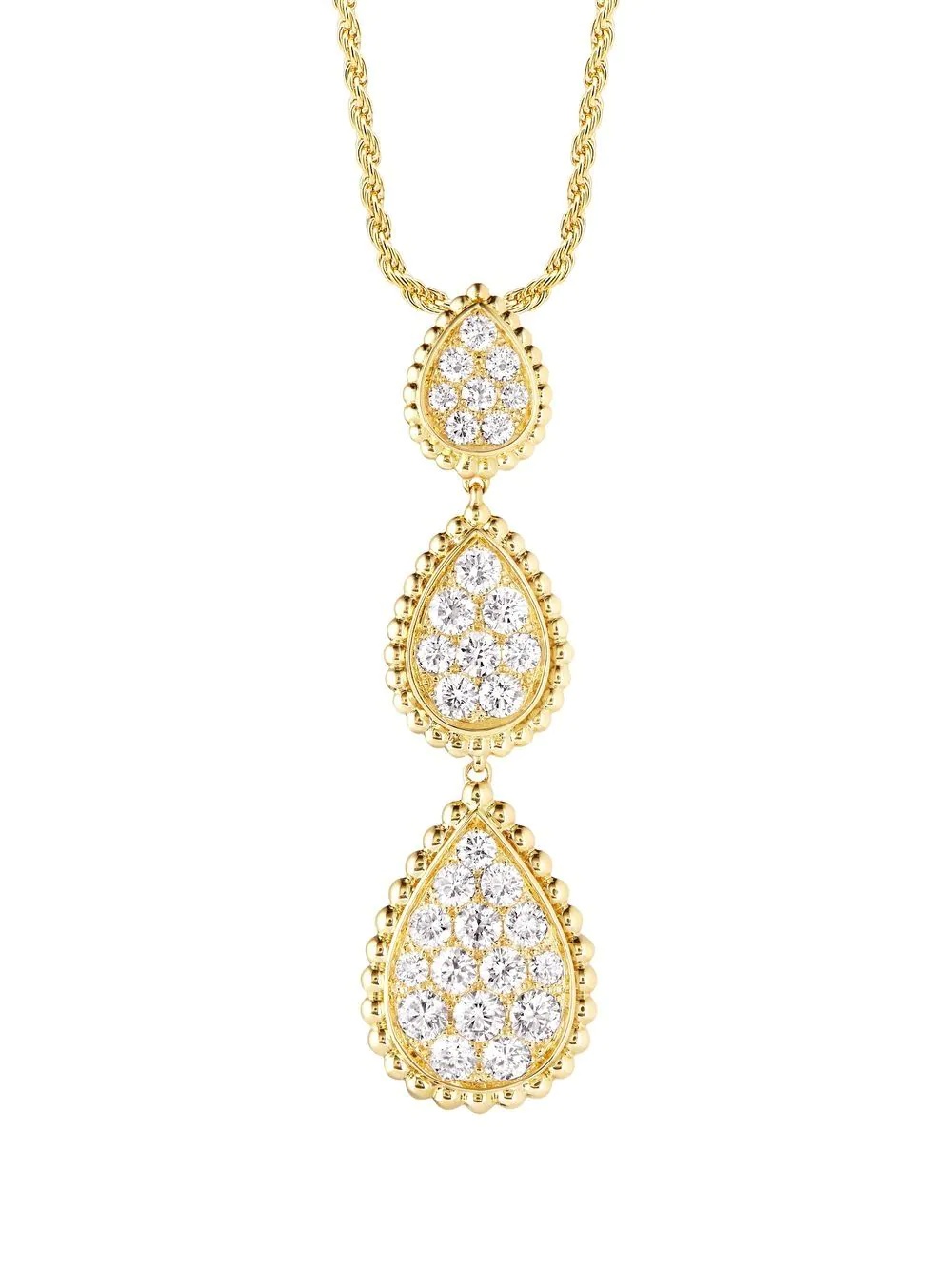 18kt yellow gold Serpent Bohème diamond pendant necklace - 1