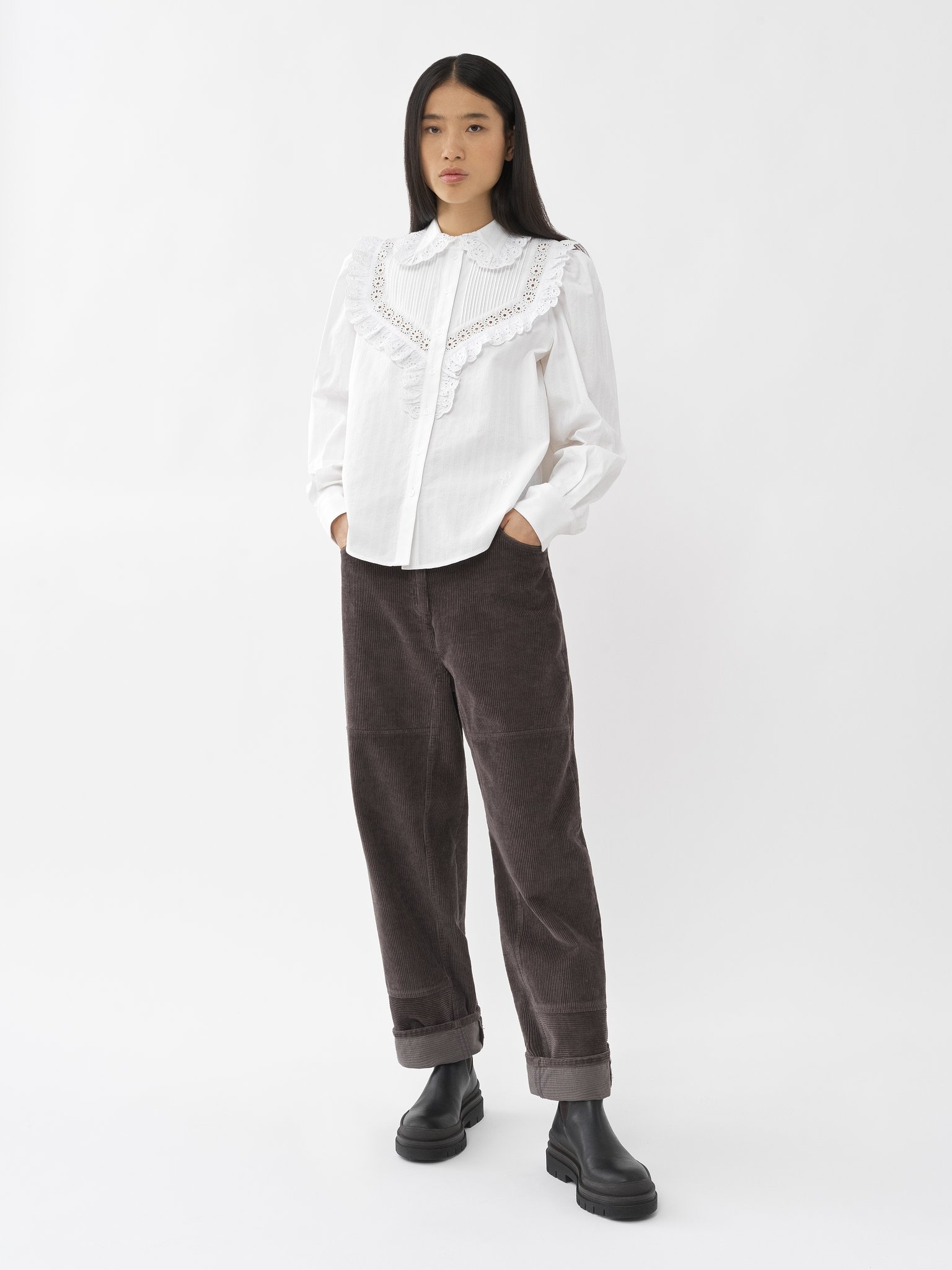 CORDUROY CARGO TROUSERS - 2