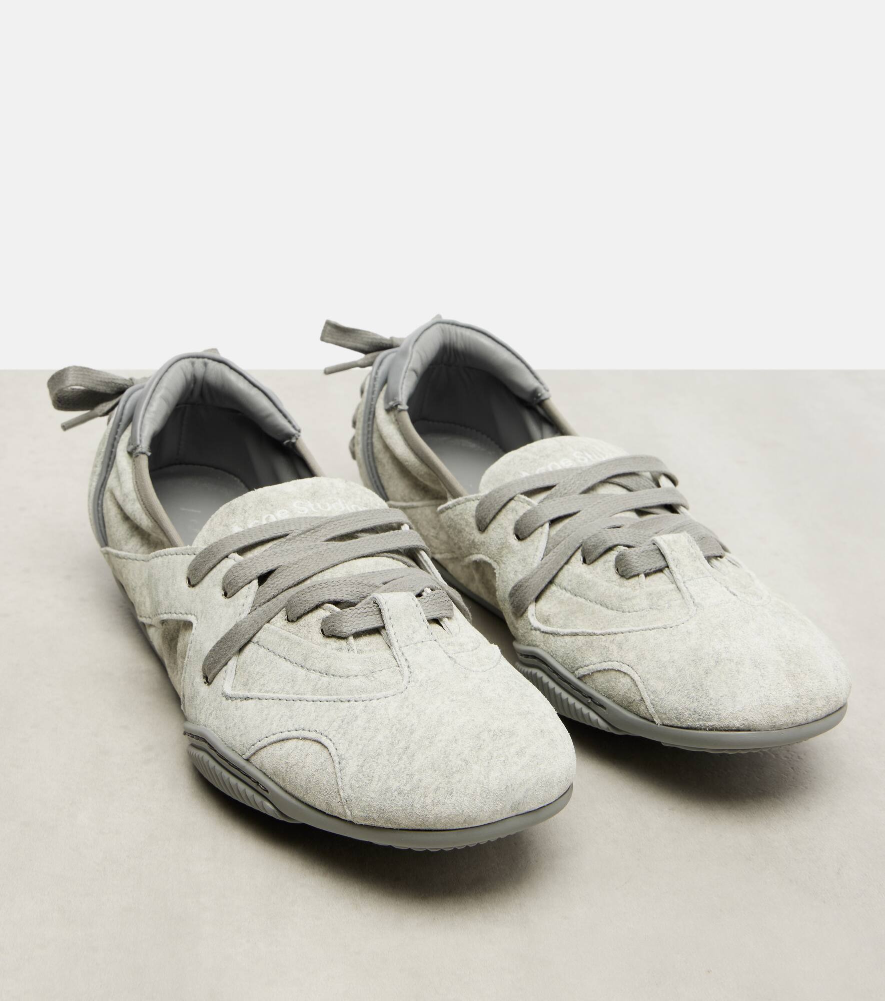 Suede ballet flats - 5